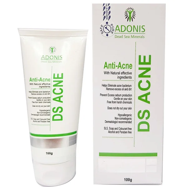 Adonis DS Acne Face Wash 100 gm | With Natural Ingredients | Removes Excess Oil | Prevents Acne Eruptions | For Acne Free Skin, Pack of 1