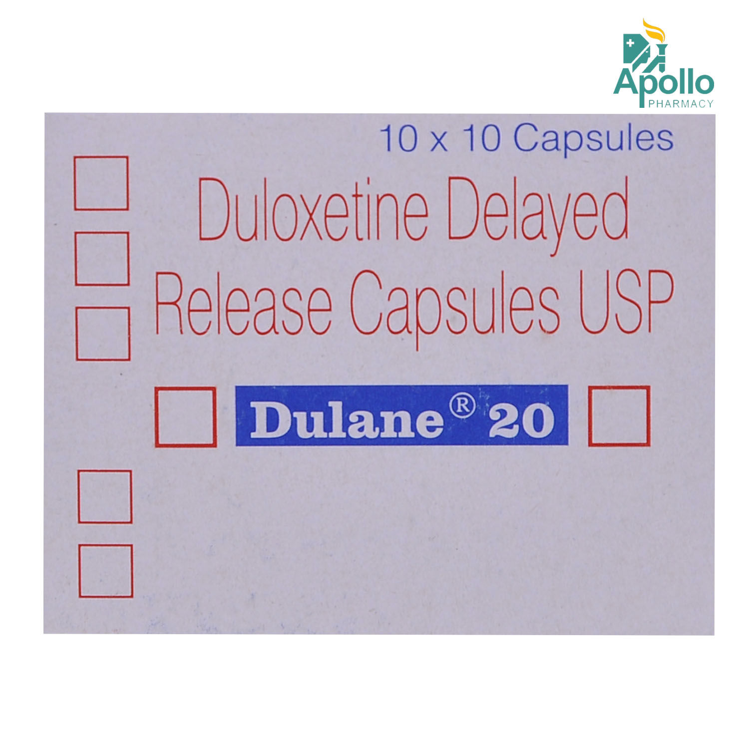 Buy Dulane 20 Capsule 10's Online