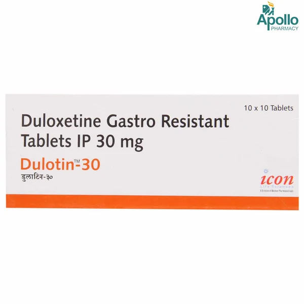 Dulotin 30 Tablet 10's, Pack of 10 TabletS