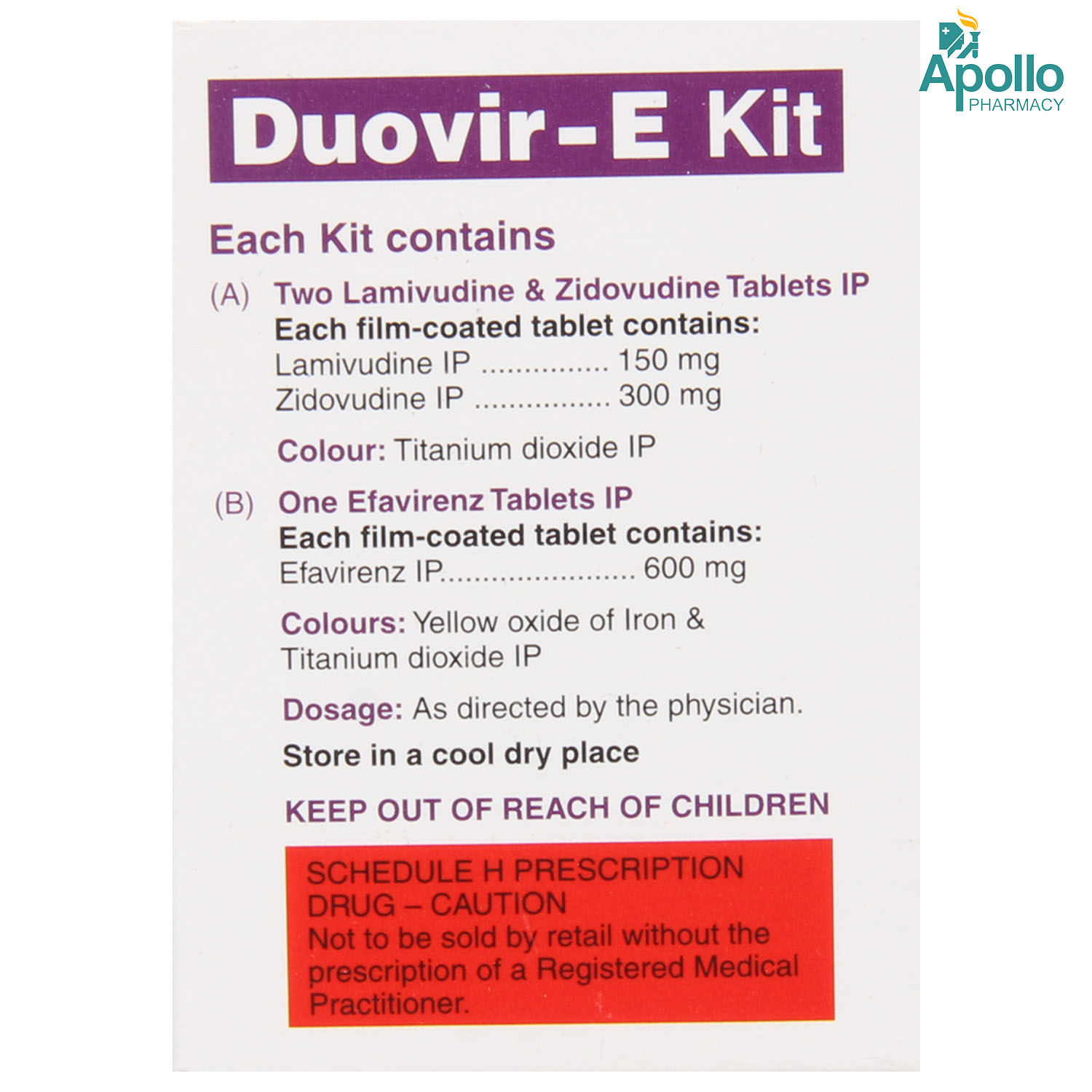 Duovir-E Kit Tablet 1's, Pack of 1 TABLET Duovir-E Kit Tablet 1's, Pack of 1 TABLET