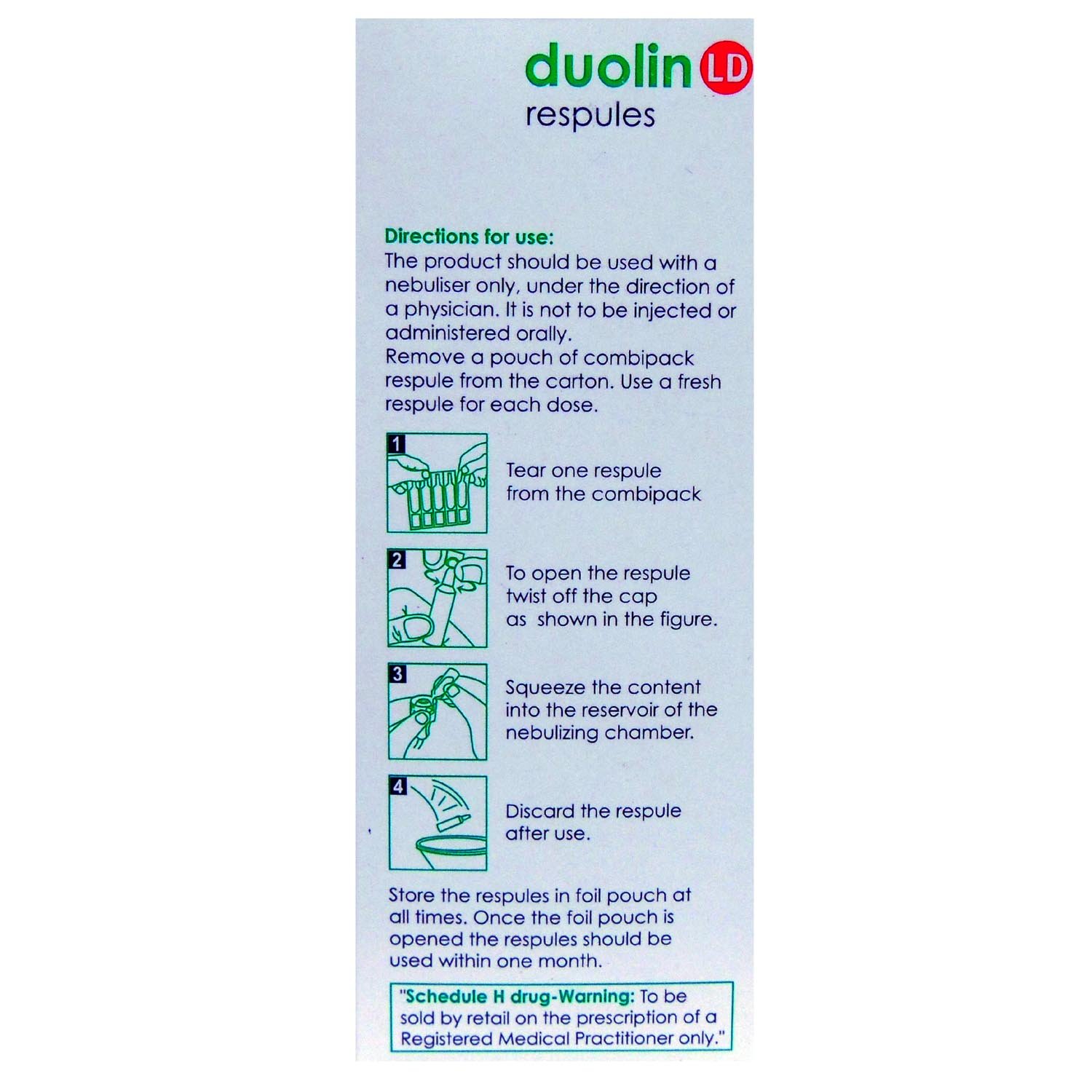 Duolin LD Respules 5X2.5 ml, Pack of 5 RESPULESS Duolin LD Respules 5X2.5 ml, Pack of 5 RESPULESS