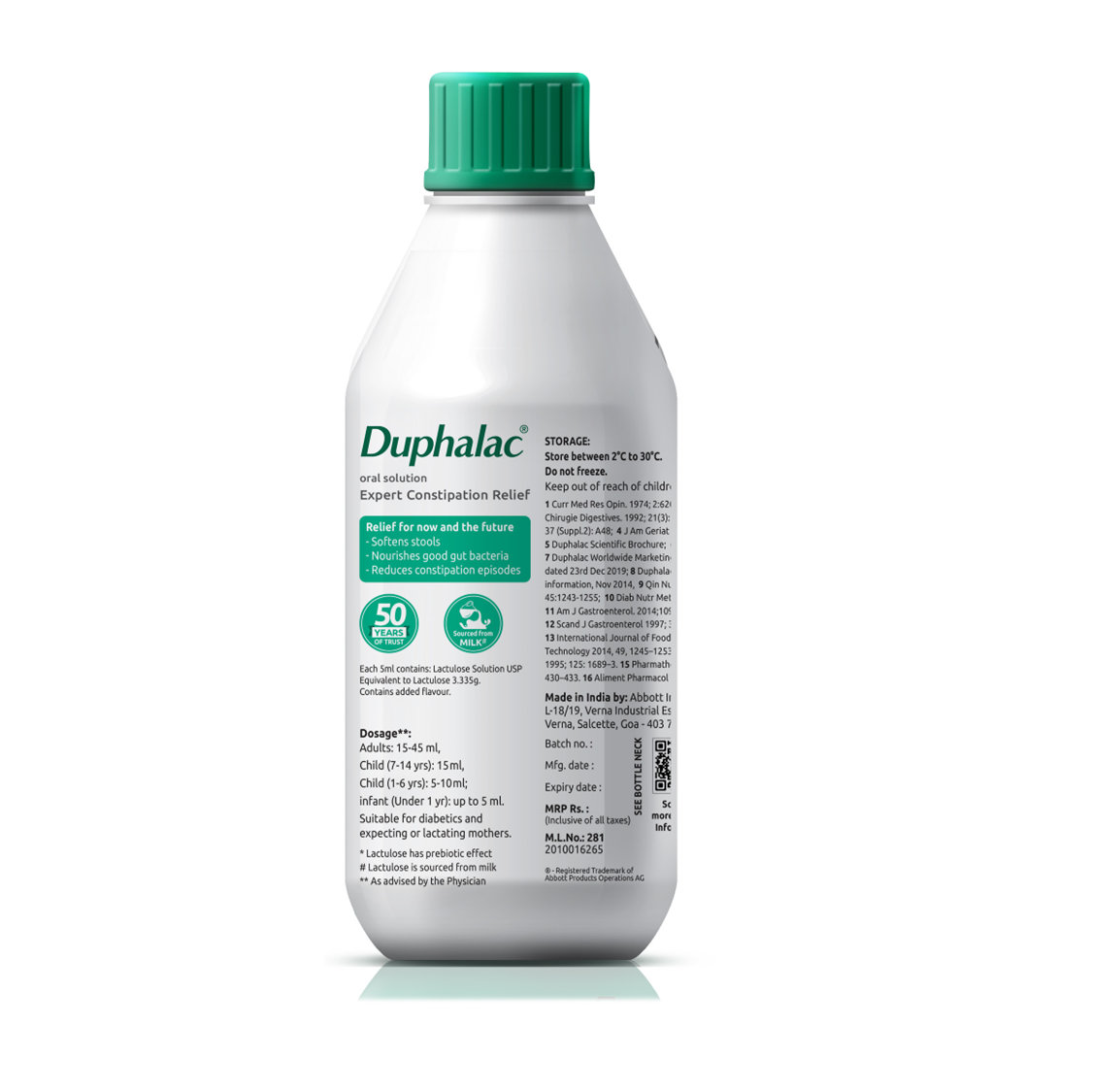 Duphalac Lemon Oral Solution 450 ml, Pack of 1 Oral Solution Duphalac Lemon Oral Solution 450 ml, Pack of 1 Oral Solution