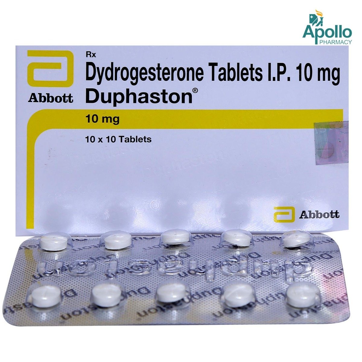 Duphaston 10 mg Tablet 10's, Pack of 10 TABLETS Duphaston 10 mg Tablet 10's, Pack of 10 TABLETS