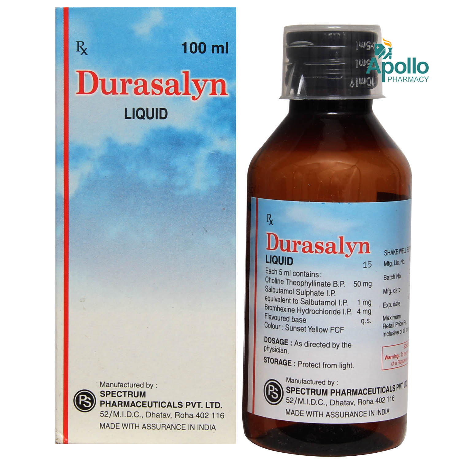 Durasalyn Syrup 100 ml, Pack of 1 Liquid Durasalyn Syrup 100 ml, Pack of 1 Liquid