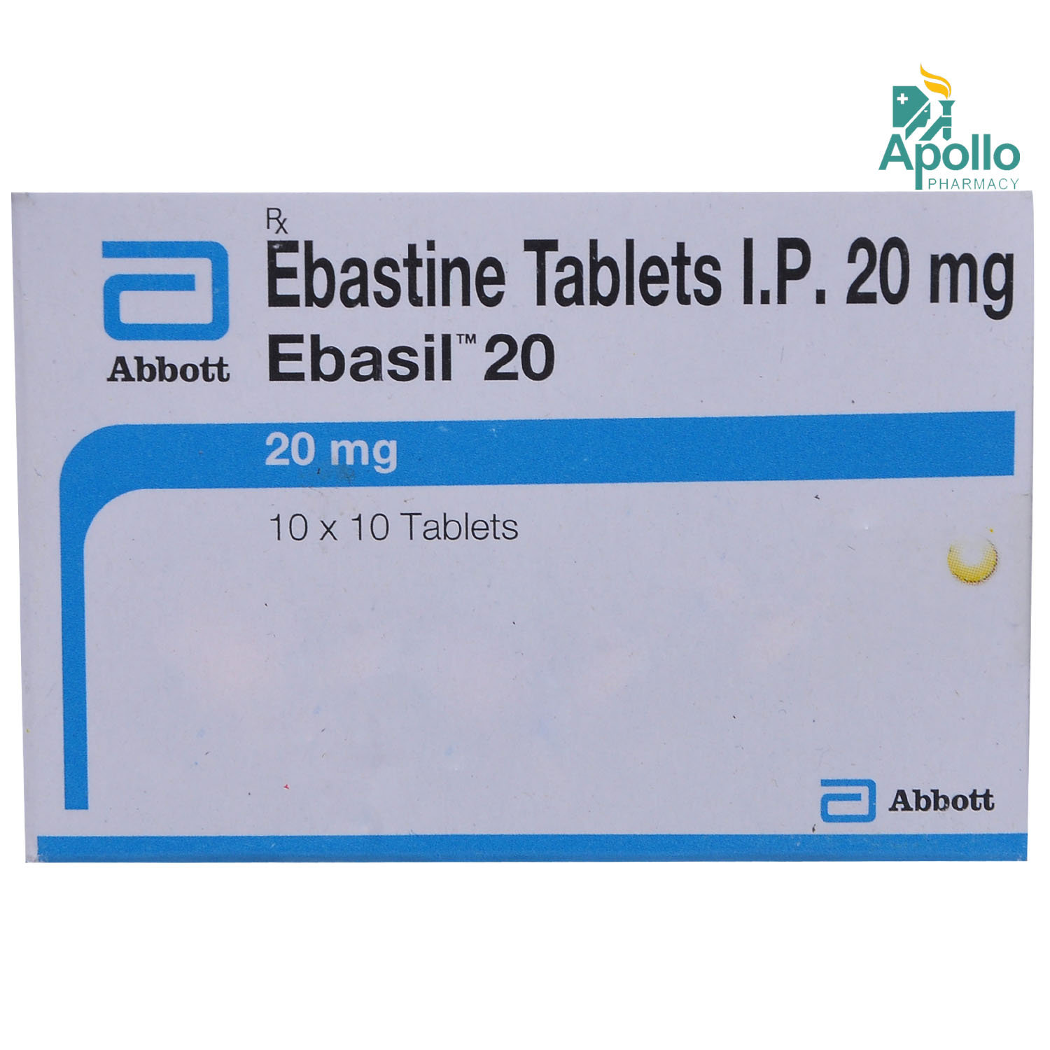 Ebasil 20 Tablet 10's, Pack of 10 TABLETS Ebasil 20 Tablet 10's, Pack of 10 TABLETS