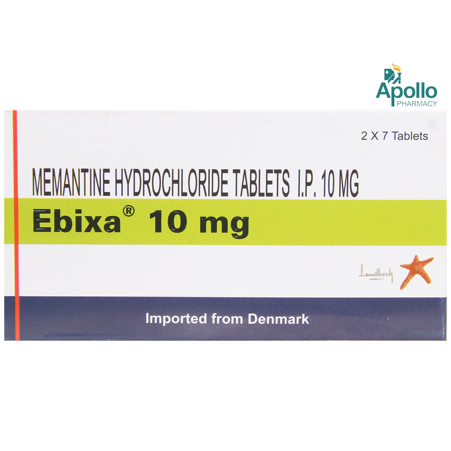 Ebixa 10mg Tablet 7's, Pack of 7 TABLETS Ebixa 10mg Tablet 7's, Pack of 7 TABLETS
