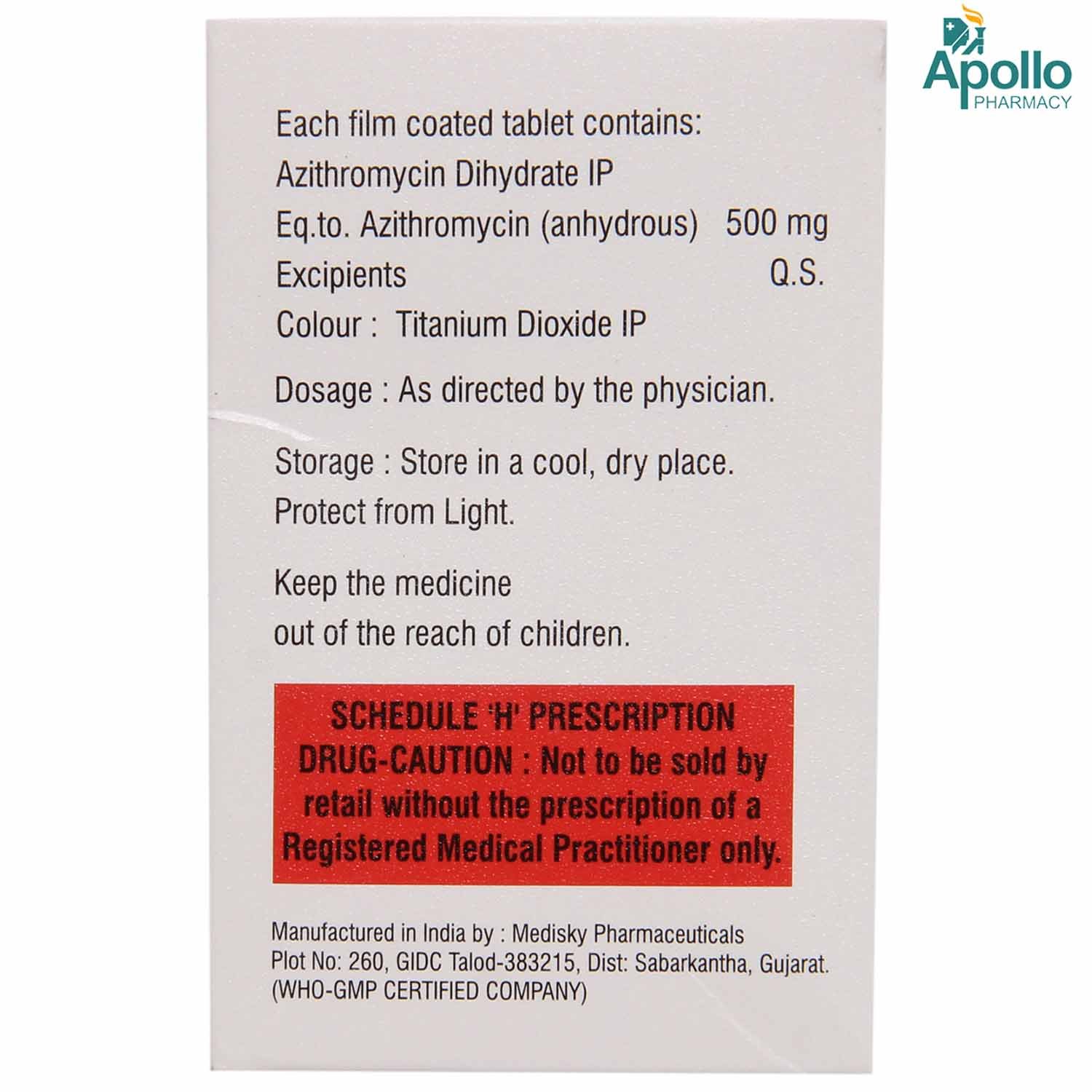 Ecothral 500 mg Tablet 5's, Pack of 5 TabletS Ecothral 500 mg Tablet 5's, Pack of 5 TabletS