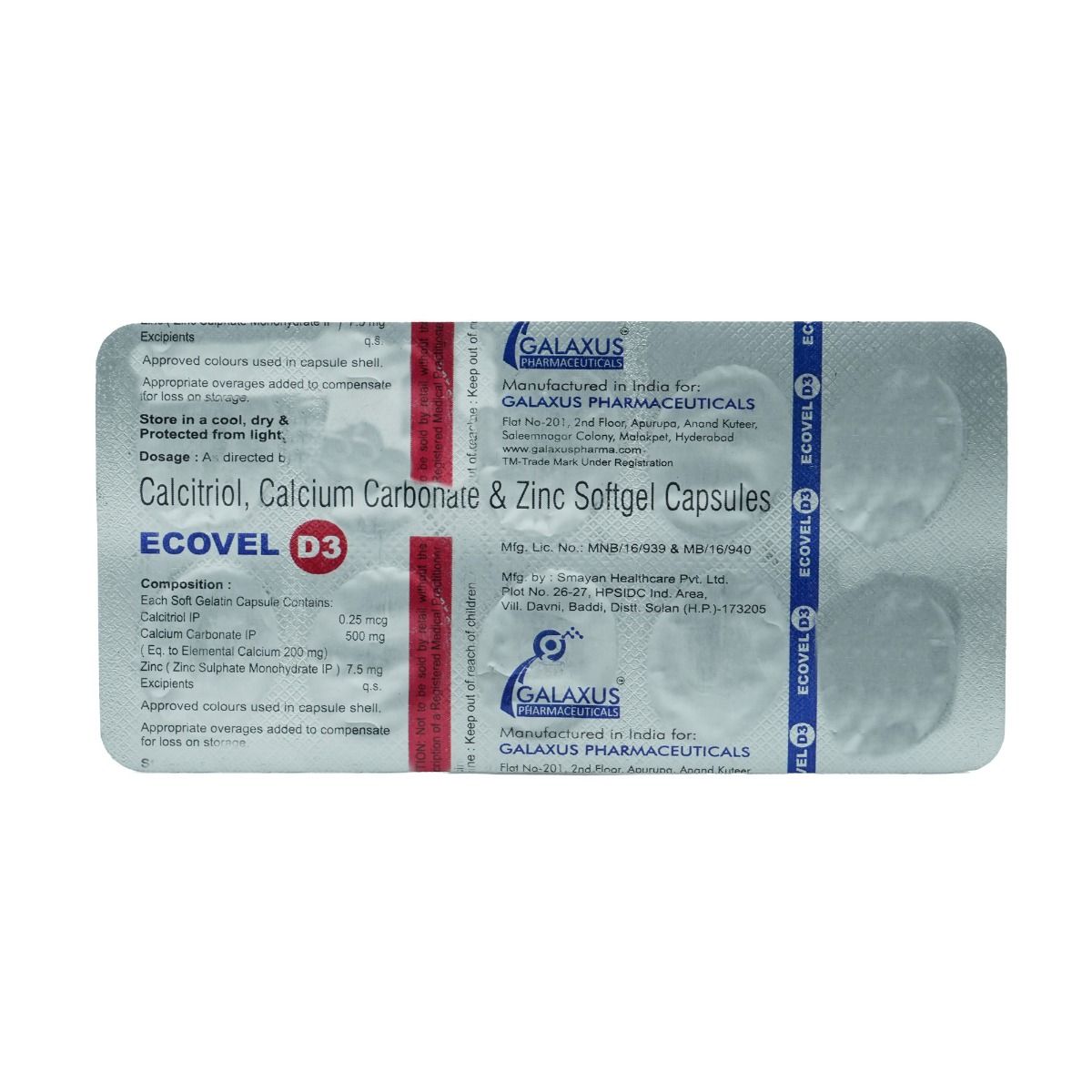 Buy ECOVEL D3 TABLET 10'S  Online