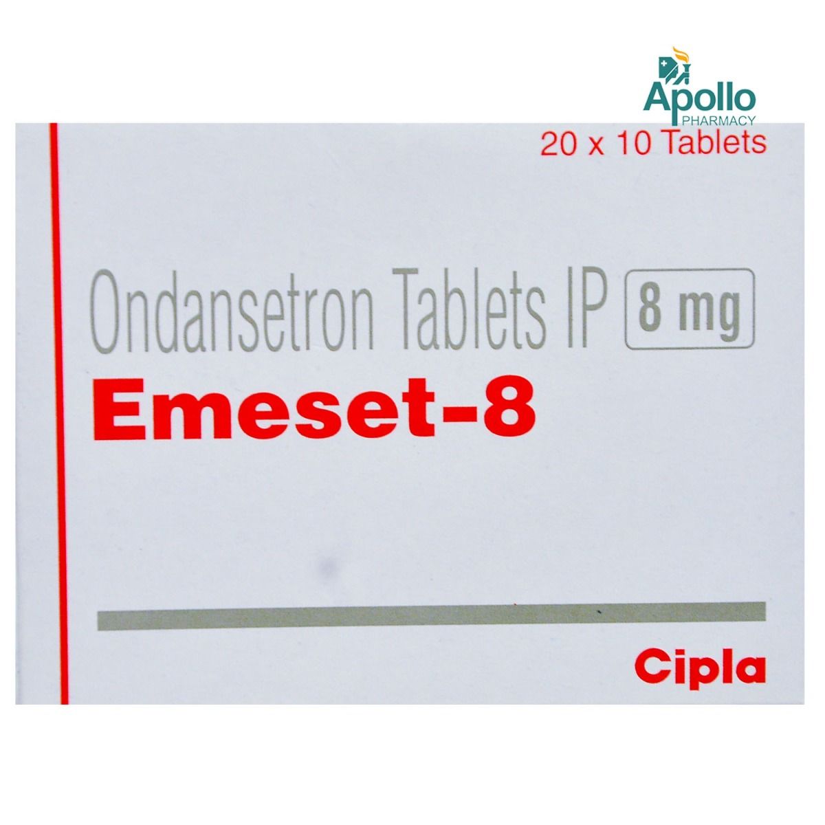 Buy Emeset 8 Tablet 10's Online