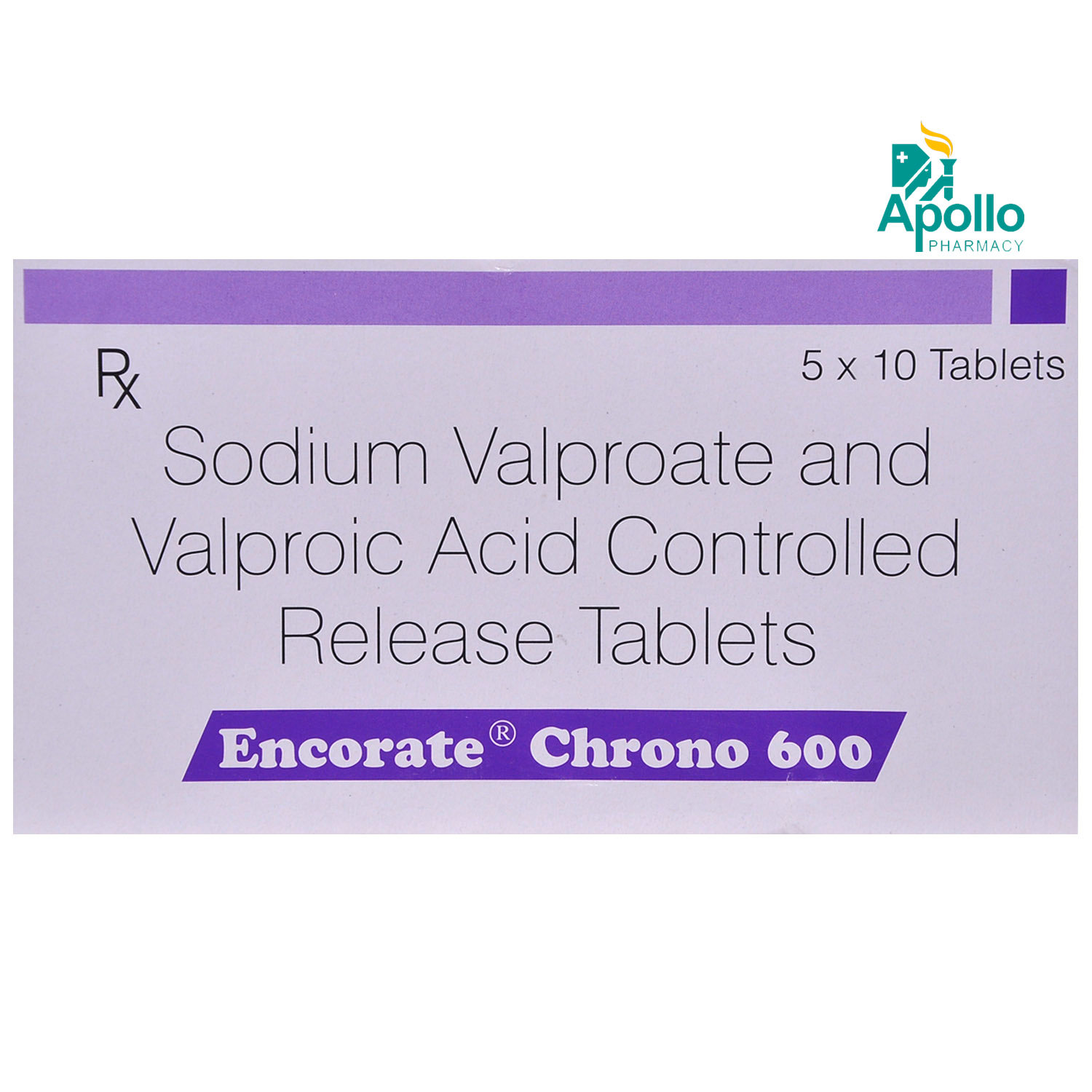 Encorate Chrono 600 Tablet 10's, Pack of 10 TabletS Encorate Chrono 600 Tablet 10's, Pack of 10 TabletS