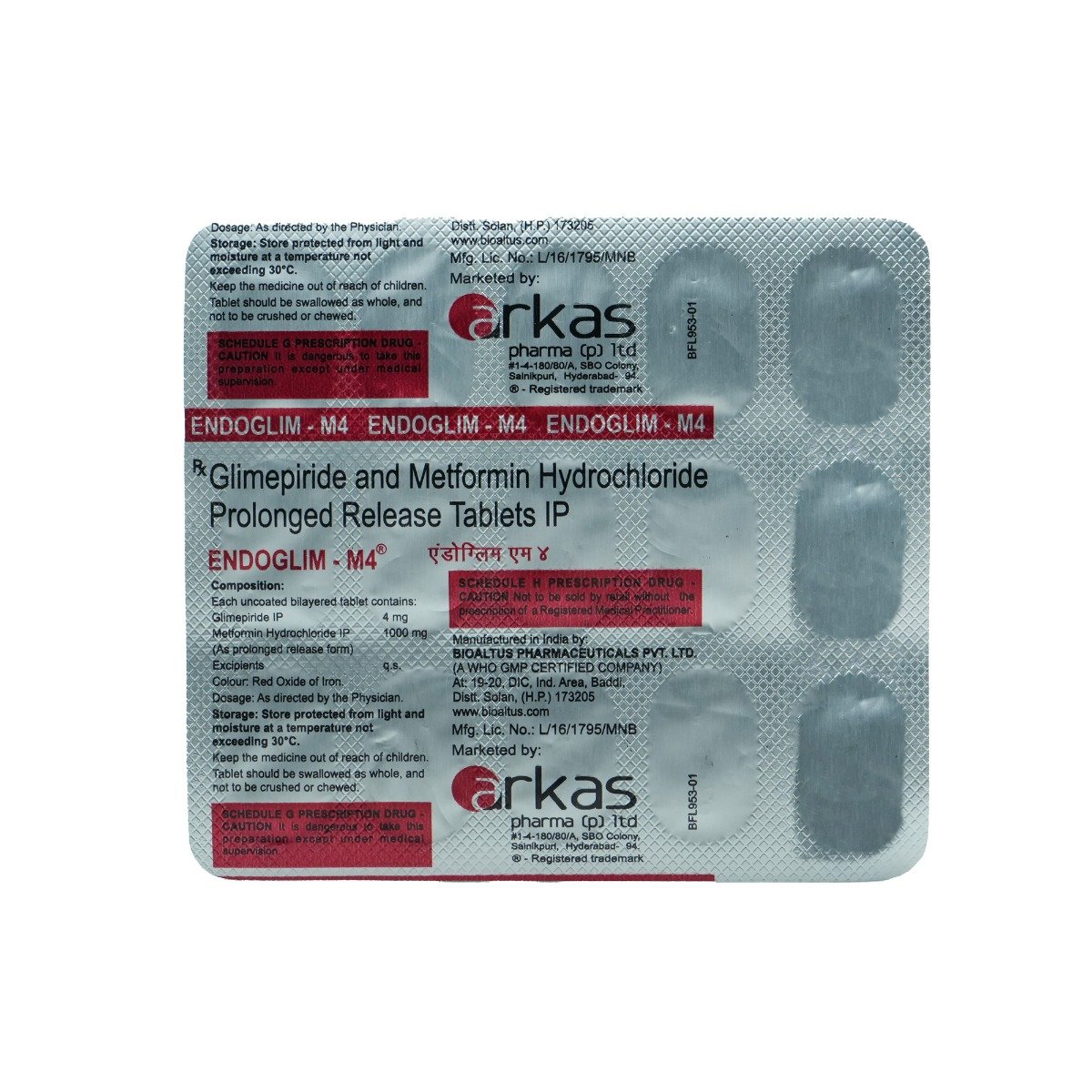 Endoglim-M4 Tablet 15's, Pack of 15 TABLETS Endoglim-M4 Tablet 15's, Pack of 15 TABLETS