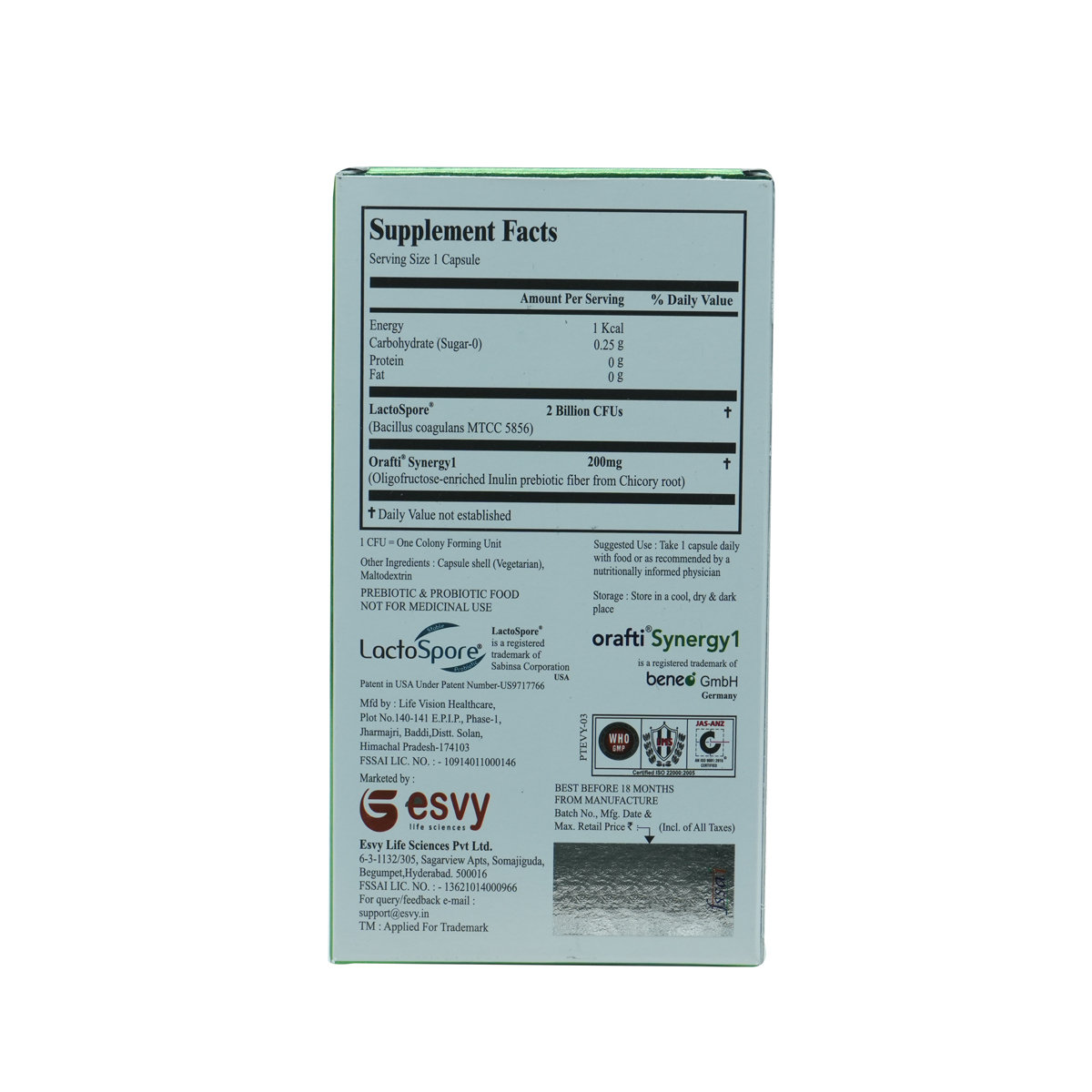 Ensyflora Capsule 10's, Pack of 10 Ensyflora Capsule 10's, Pack of 10