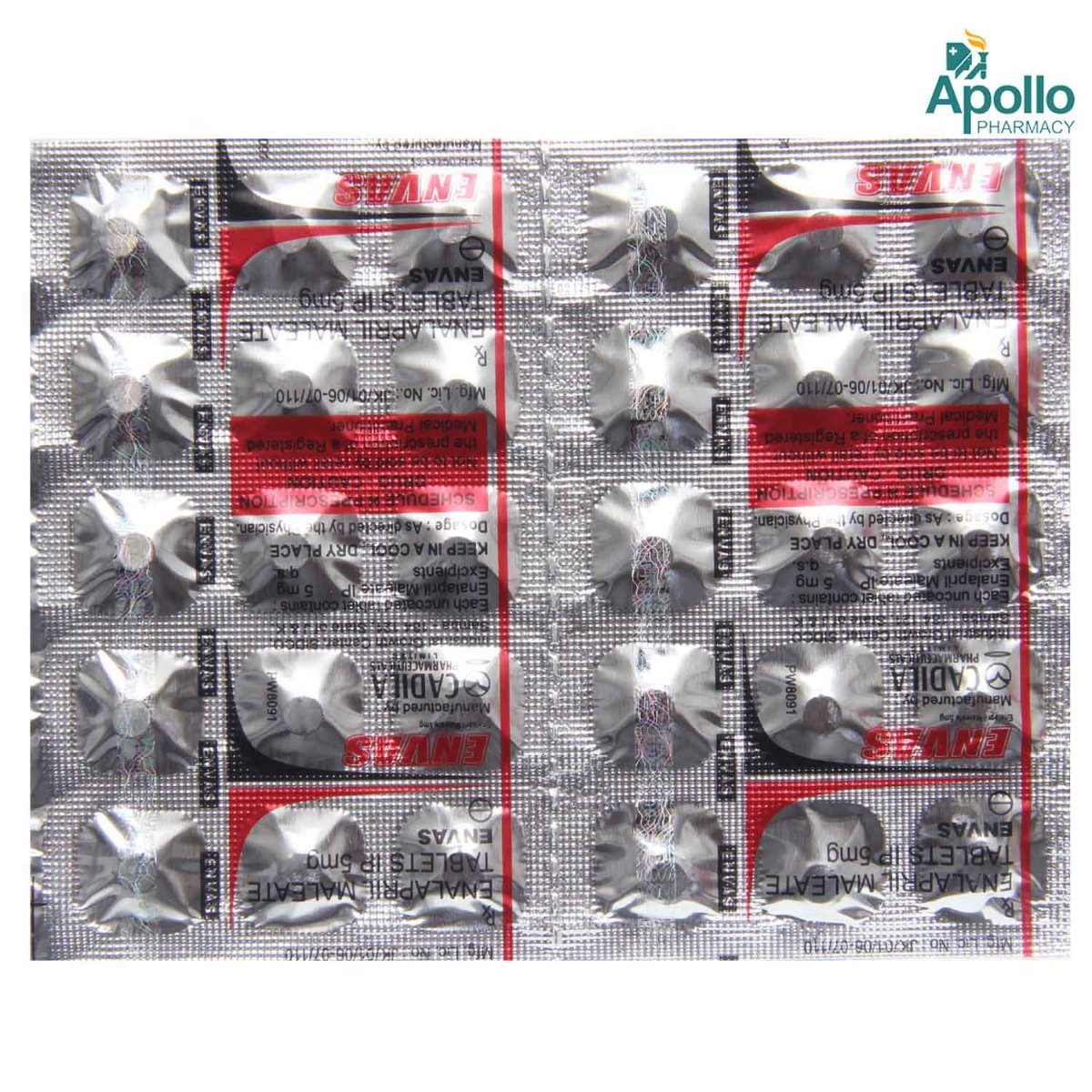 Envas Tablet 15's, Pack of 15 TABLETS Envas Tablet 15's, Pack of 15 TABLETS