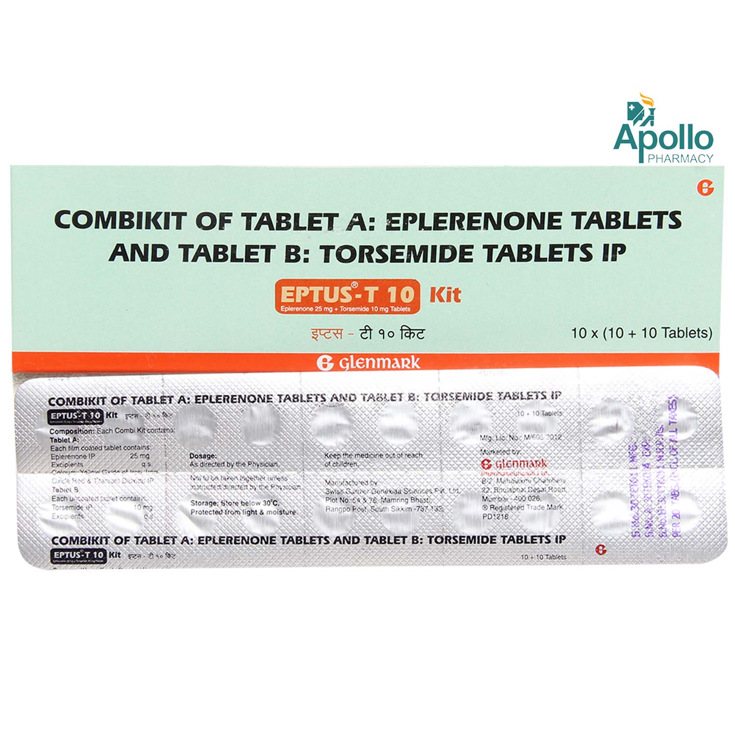 Eptus-T 10 Kit 1's, Pack of 1 Tablet Eptus-T 10 Kit 1's, Pack of 1 Tablet