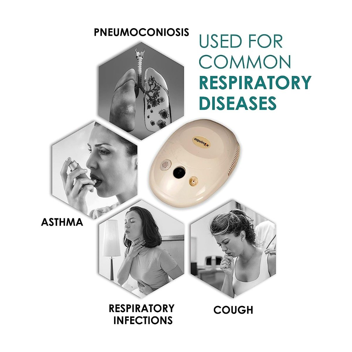 Equinox EQ-NL-29 Compressor Nebulizer, 1 Count, Pack of 1 Equinox EQ-NL-29 Compressor Nebulizer, 1 Count, Pack of 1