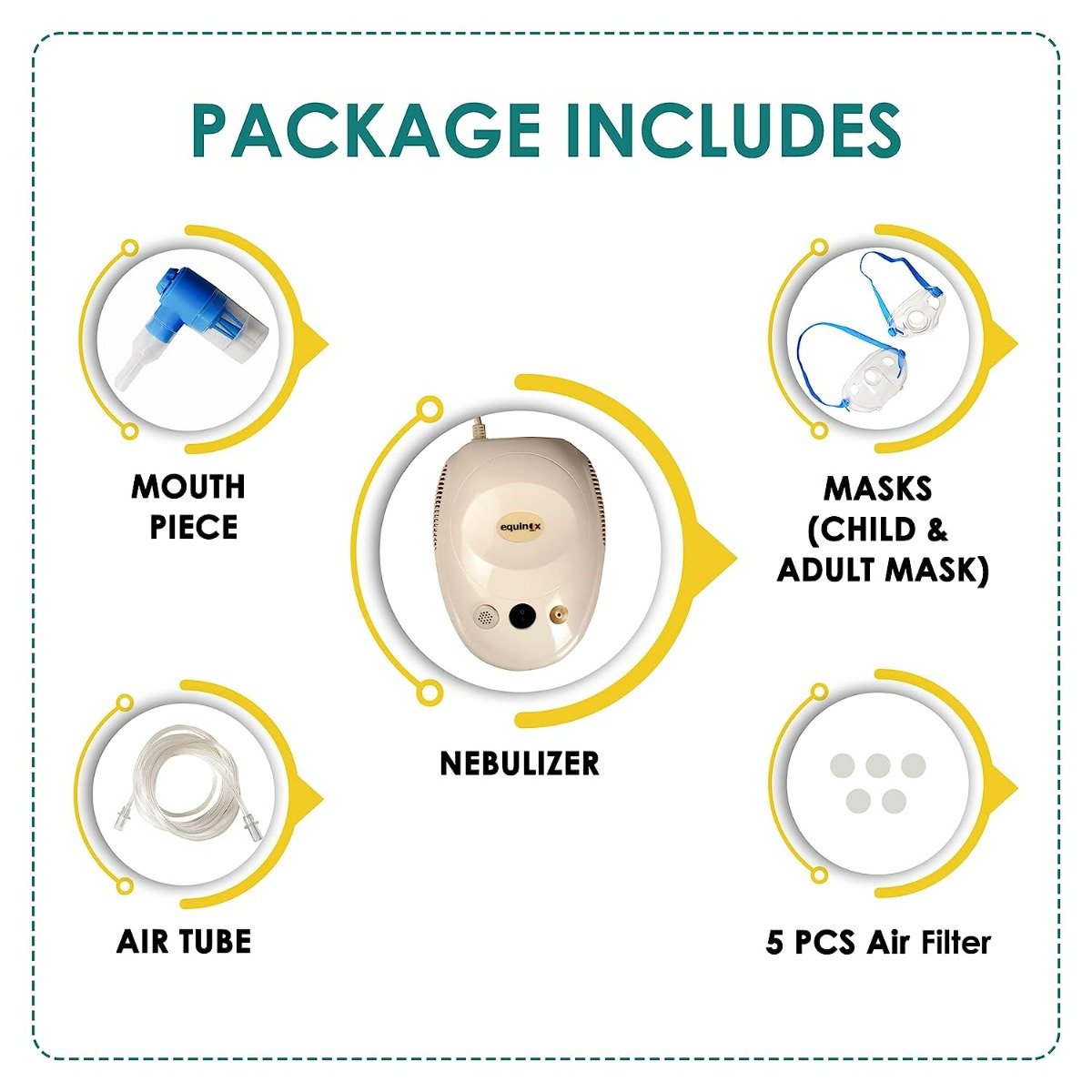 Equinox EQ-NL-29 Compressor Nebulizer, 1 Count, Pack of 1 Equinox EQ-NL-29 Compressor Nebulizer, 1 Count, Pack of 1