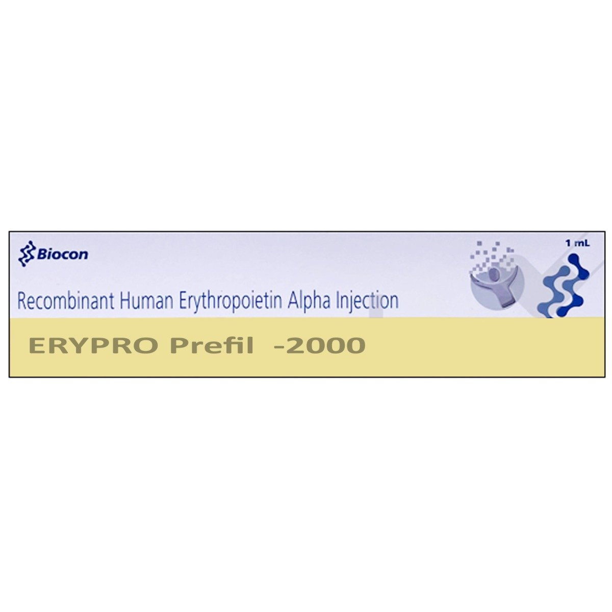 Erypro Prefil 2000IU Injection 1 ml, Pack of 1 INJECTION Erypro Prefil 2000IU Injection 1 ml, Pack of 1 INJECTION