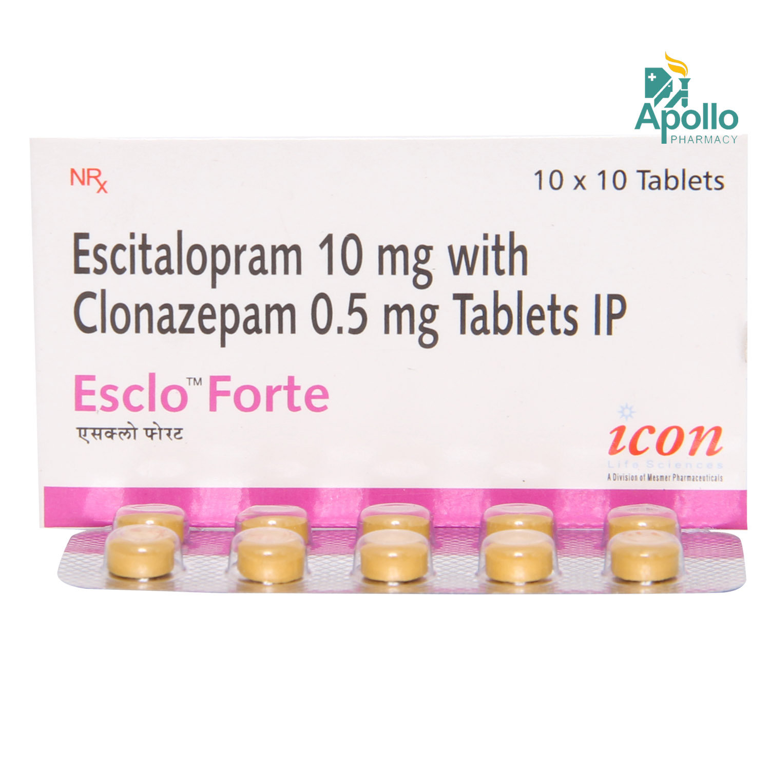 ESCLO FORTE TABLET, Pack of 10 TABLETS ESCLO FORTE TABLET, Pack of 10 TABLETS