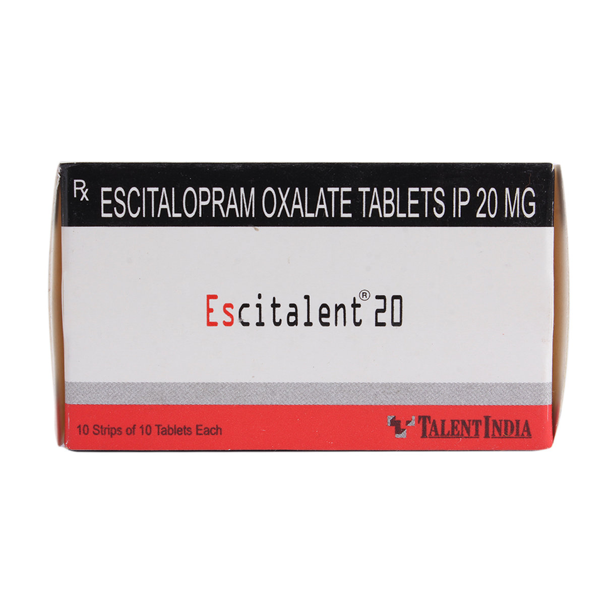 Escitalent 20 mg Tablet 10's, Pack of 10 GelS Escitalent 20 mg Tablet 10's, Pack of 10 GelS