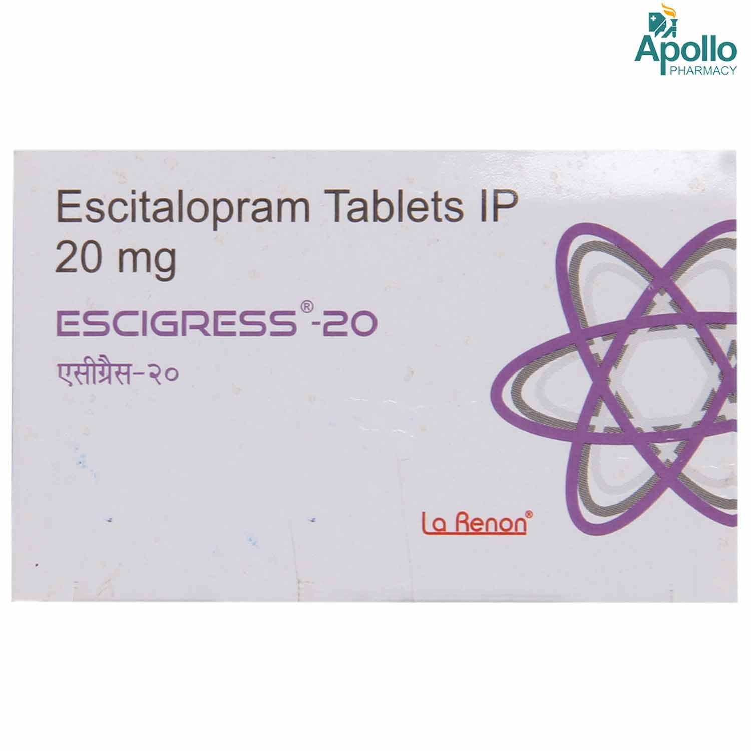 Escigress-20 Tablet 10's, Pack of 10 TABLETS Escigress-20 Tablet 10's, Pack of 10 TABLETS
