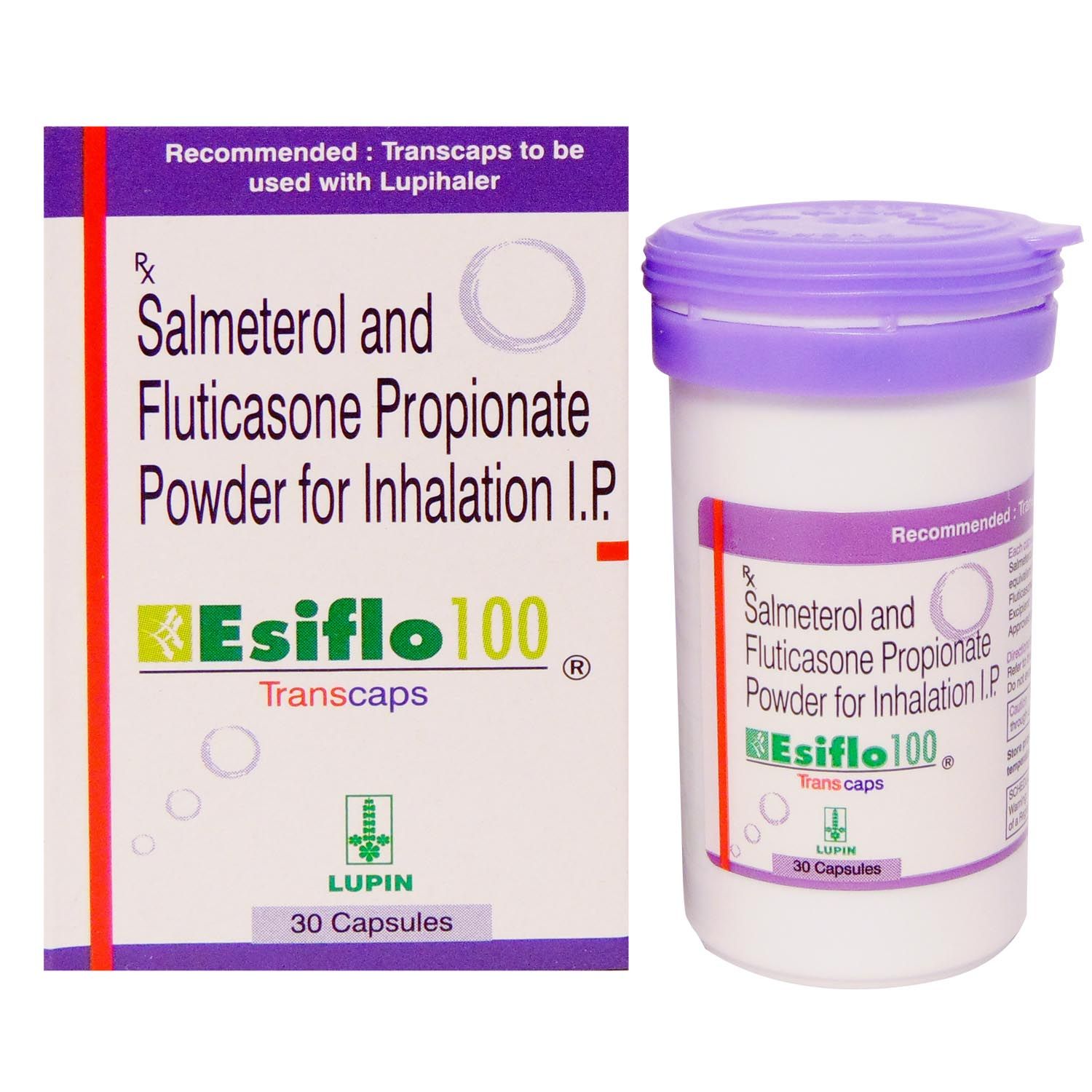 Buy Esiflo 100 Transcaps 30's Online