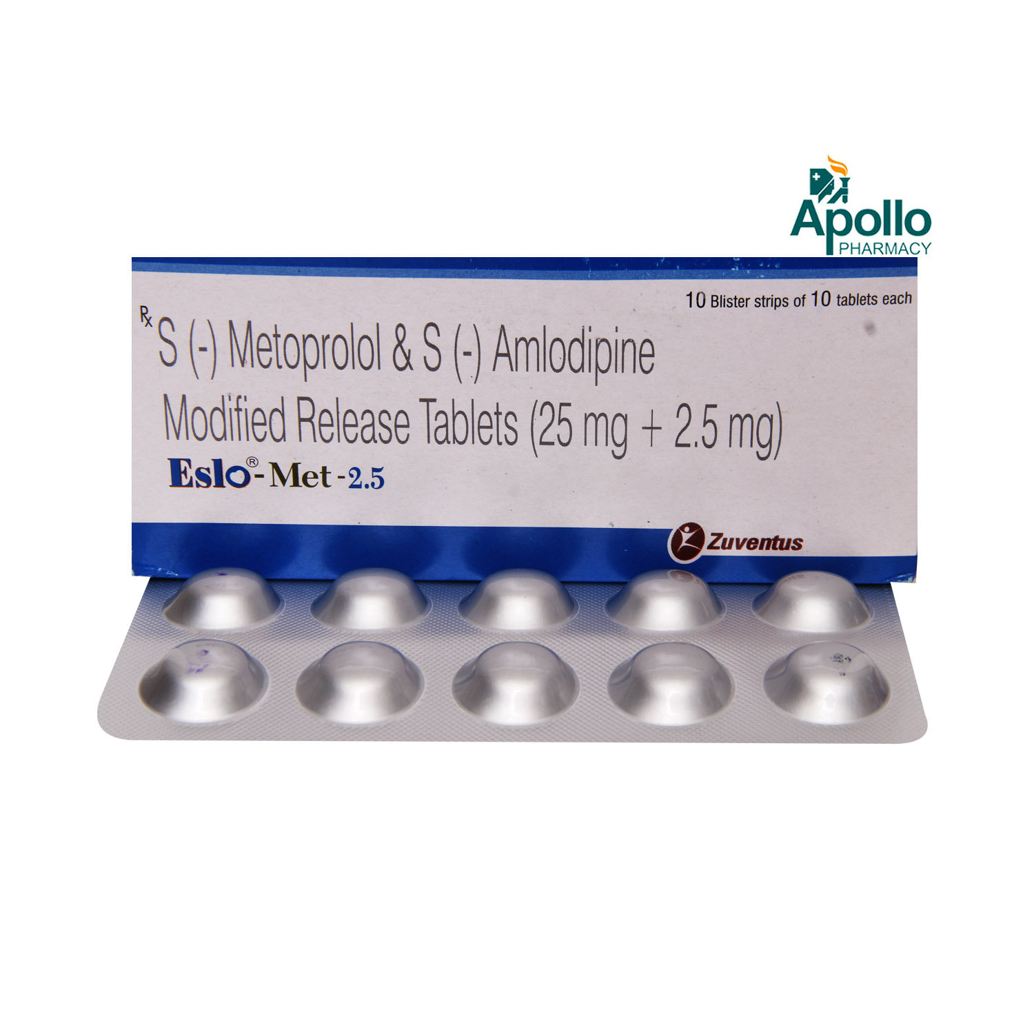 Eslomet 2.5 Tablet 10's, Pack of 10 Eslomet 2.5 Tablet 10's, Pack of 10