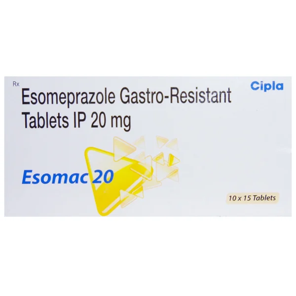 Esomac 20 Tablet 15's, Pack of 15 TabletS