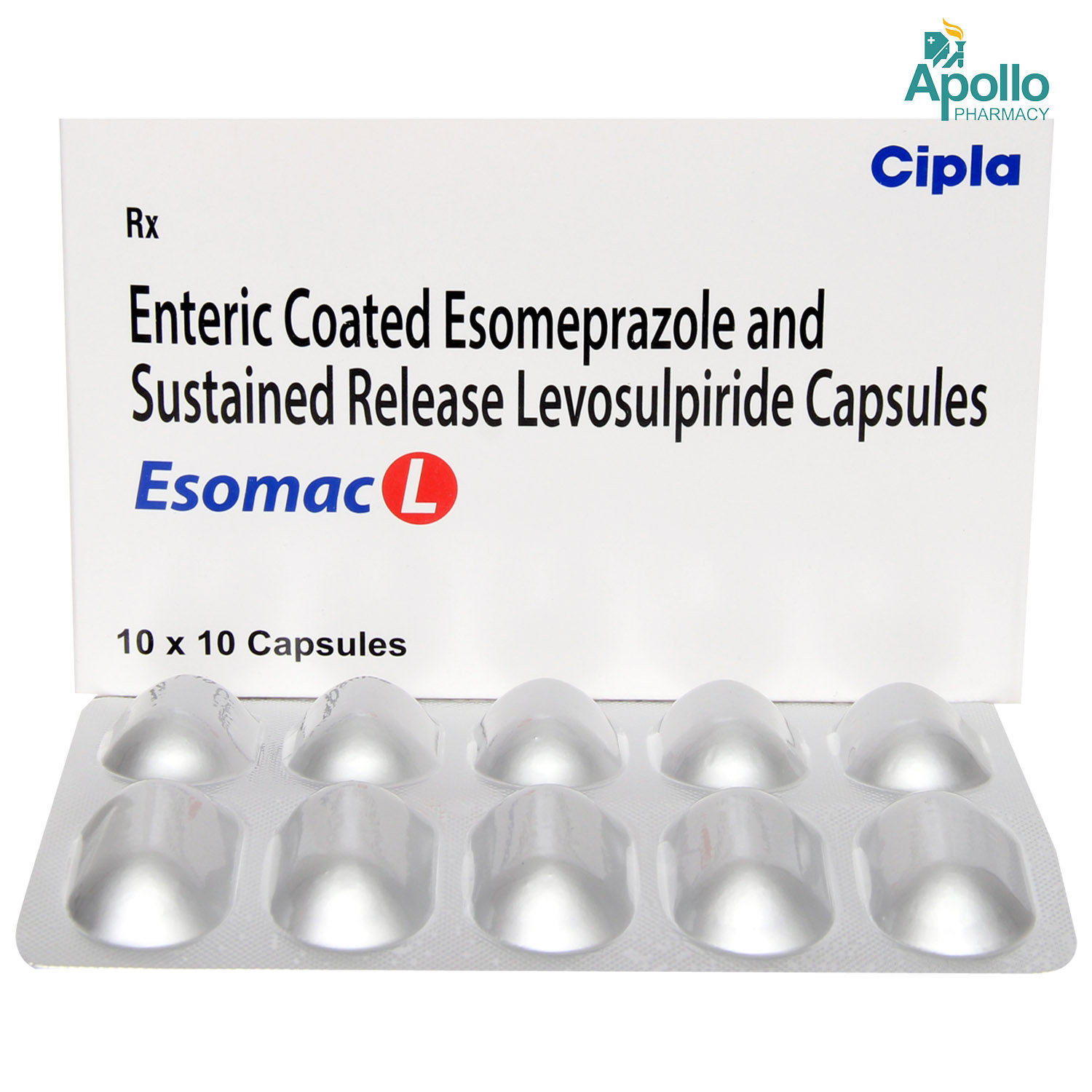 Esomac L Capsule 10's, Pack of 10 CAPSULES Esomac L Capsule 10's, Pack of 10 CAPSULES