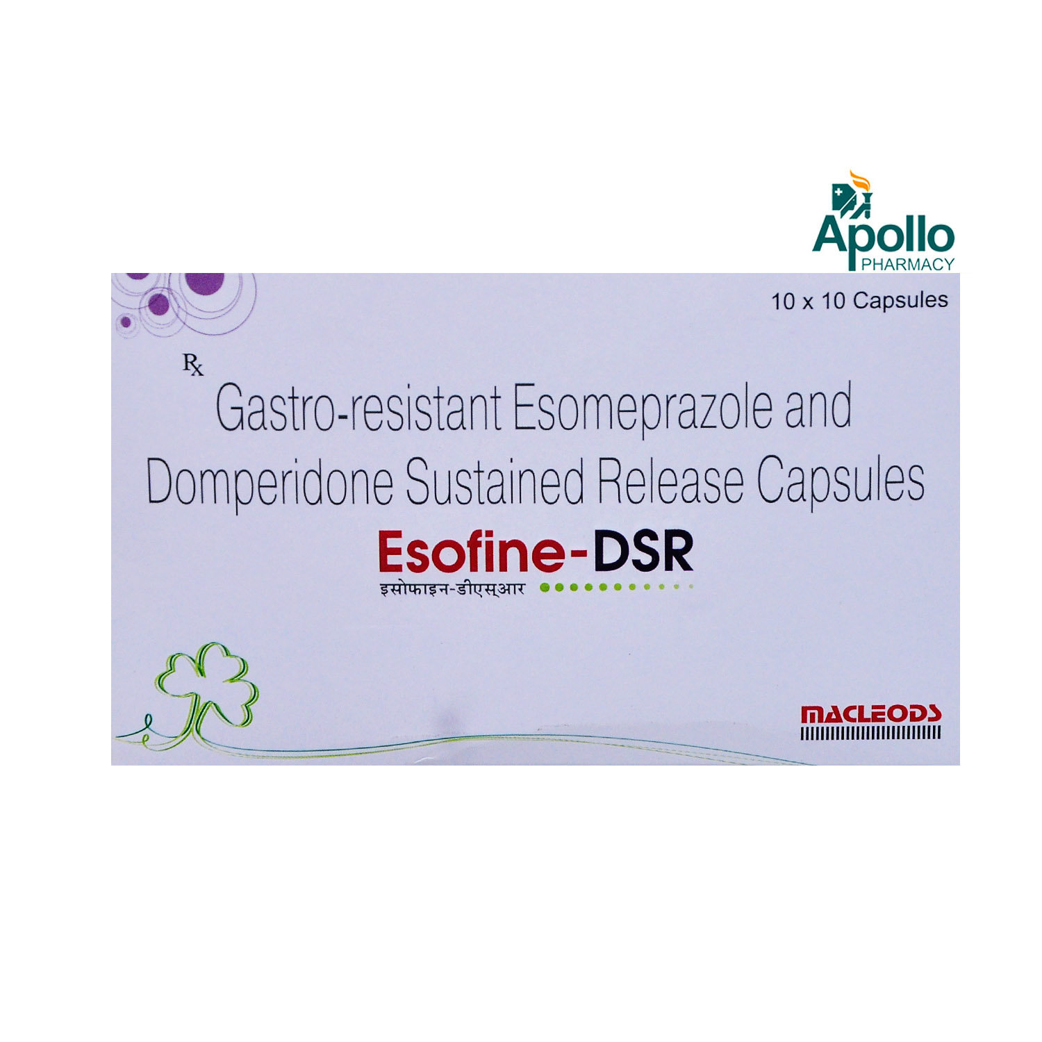 Esofine-DSR Capsule 10's, Pack of 10 CAPSULES Esofine-DSR Capsule 10's, Pack of 10 CAPSULES