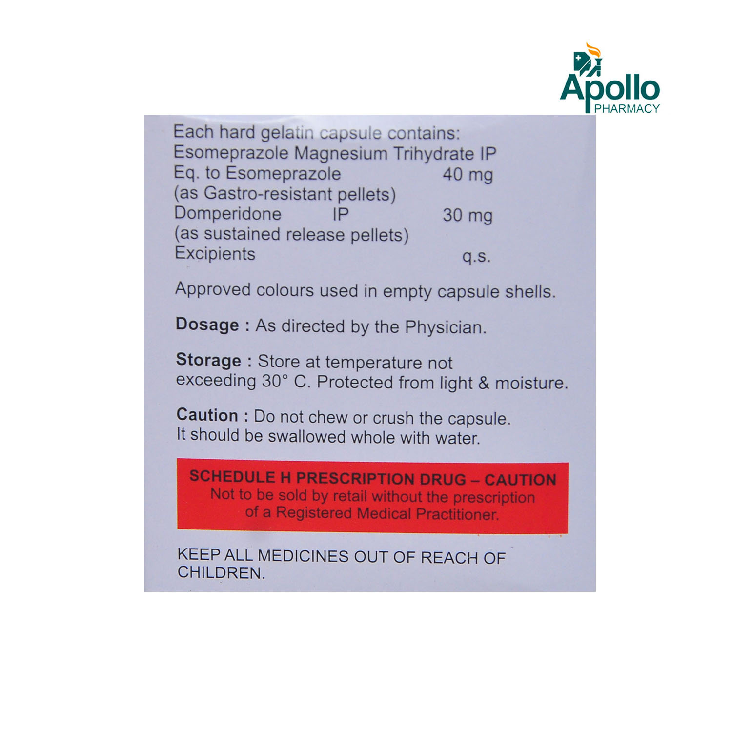 Esofine-DSR Capsule 10's, Pack of 10 CAPSULES Esofine-DSR Capsule 10's, Pack of 10 CAPSULES