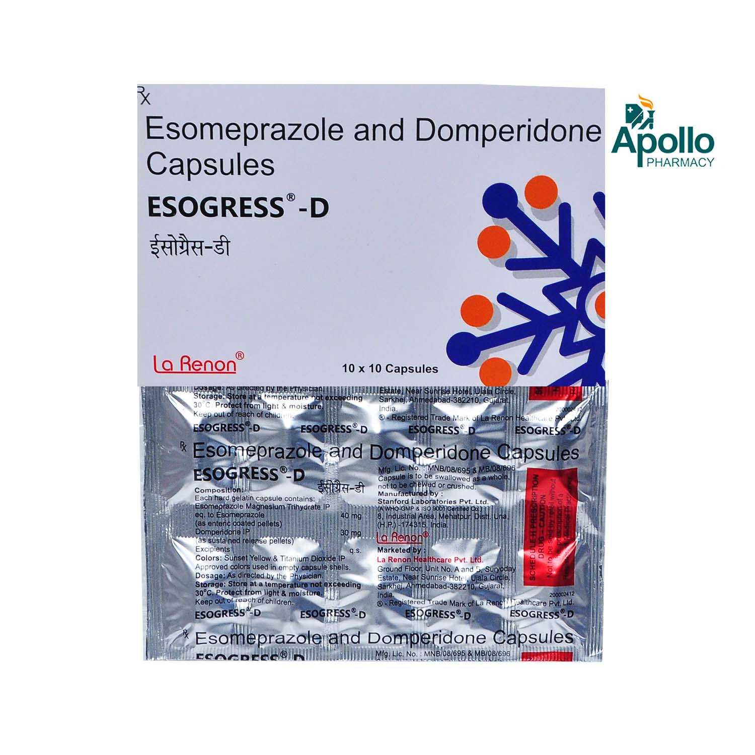 Esogress-D Capsule 10's, Pack of 10 CAPSULES Esogress-D Capsule 10's, Pack of 10 CAPSULES