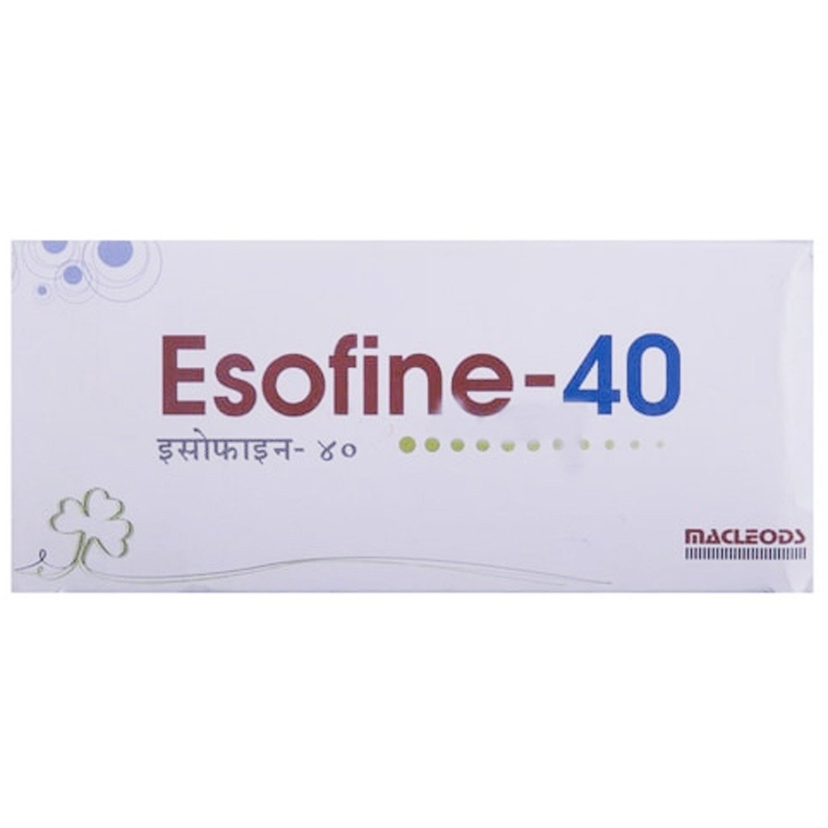Esofine 40 Tablet 10's, Pack of 10 TABLETS Esofine 40 Tablet 10's, Pack of 10 TABLETS