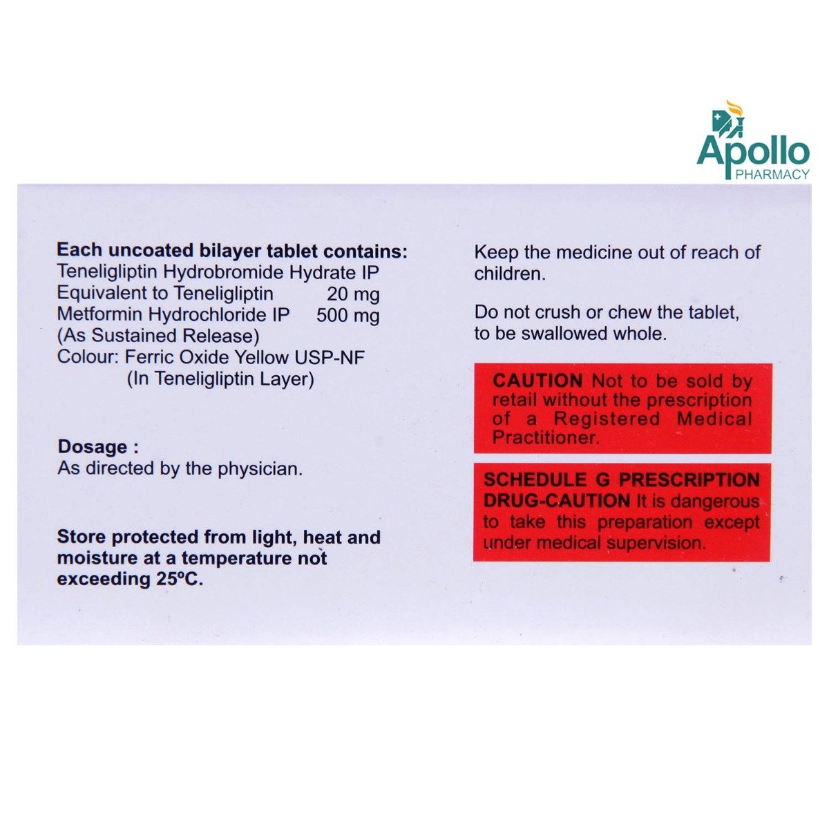 Eternex-M 500 Tablet 10's, Pack of 10 TABLETS Eternex-M 500 Tablet 10's, Pack of 10 TABLETS