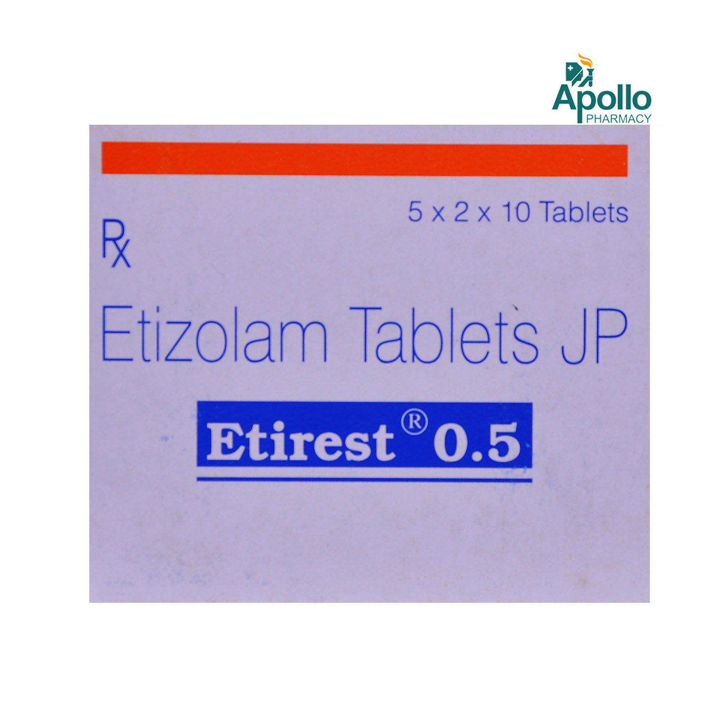 Buy Etirest 0.5 mg Tablet 10's Online