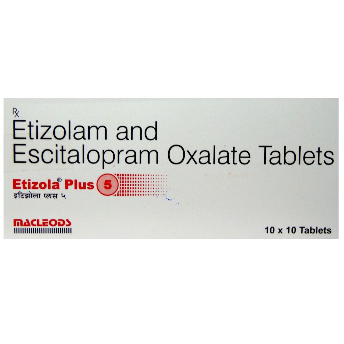 Buy Etizola Plus 5 Tablet 10's Online