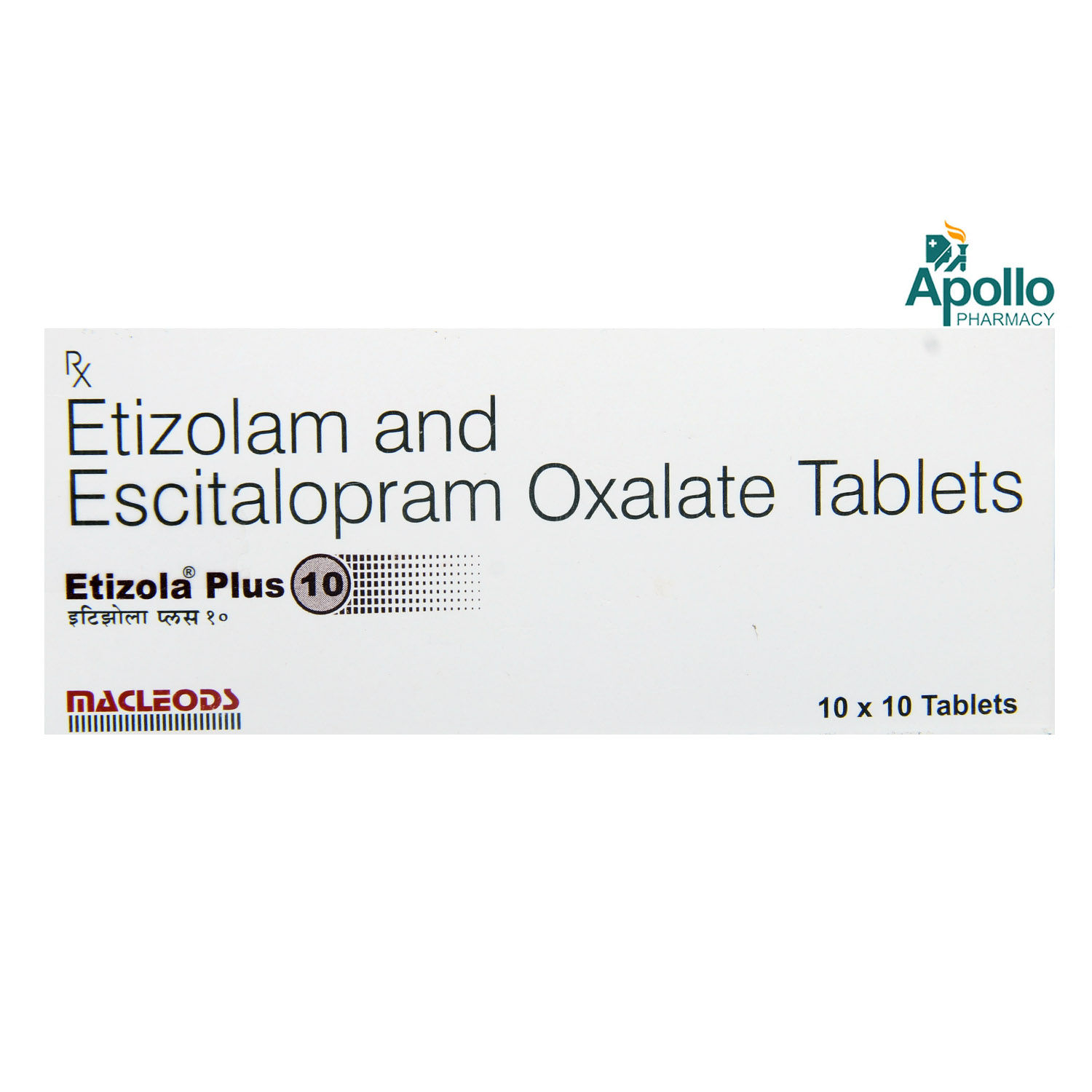 Buy Etizola Plus 10 Tablet 10's Online