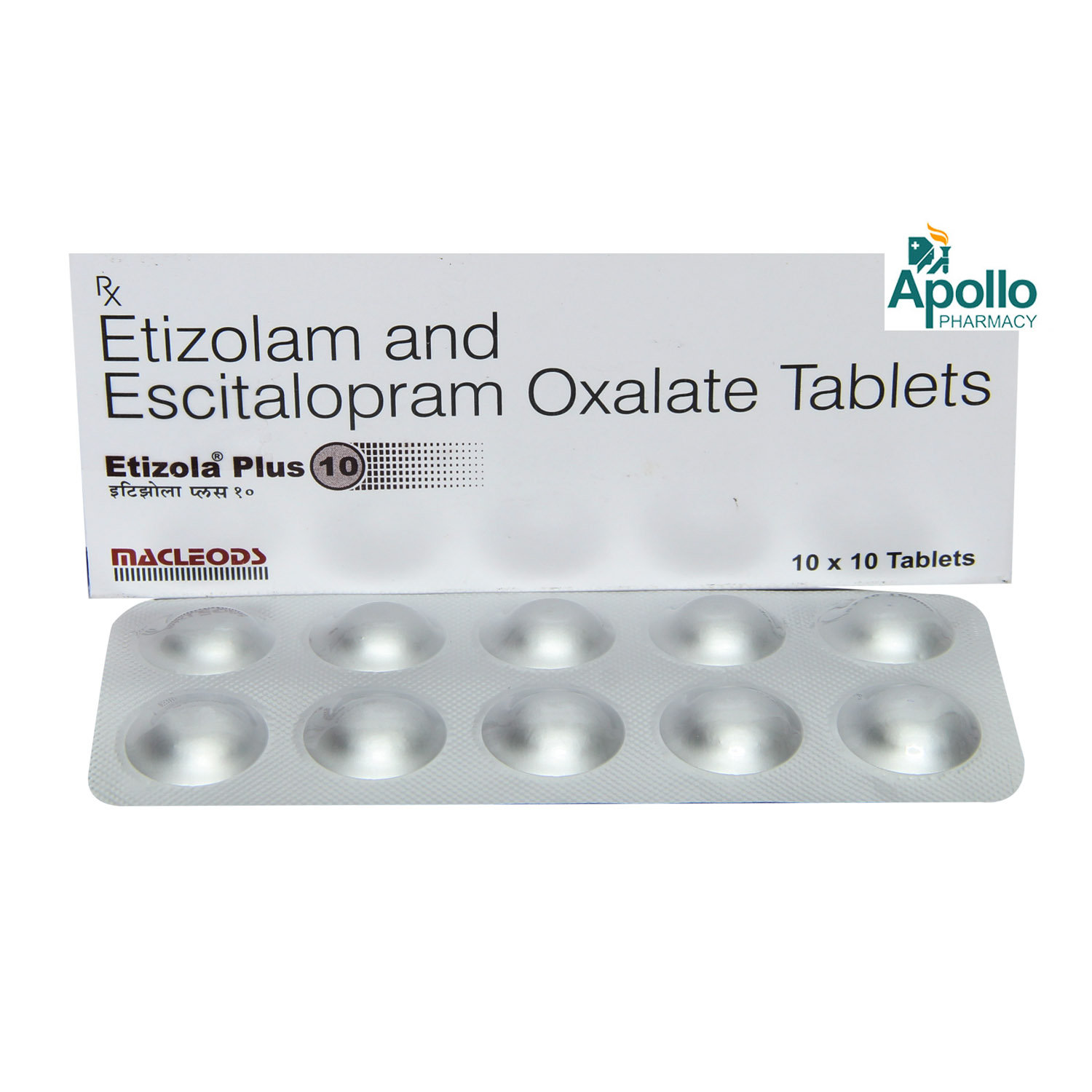 Etizola Plus 10 Tablet 10's, Pack of 10 TABLETS Etizola Plus 10 Tablet 10's, Pack of 10 TABLETS