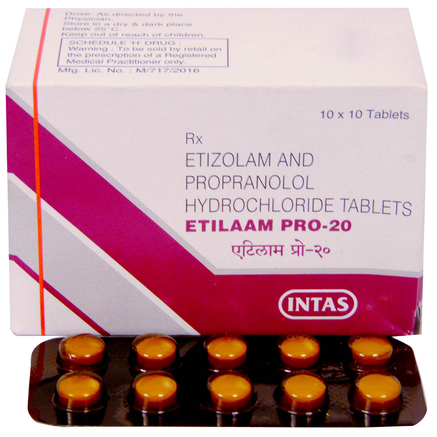 Buy Etilaam PRO 20 Tablet 10's Online