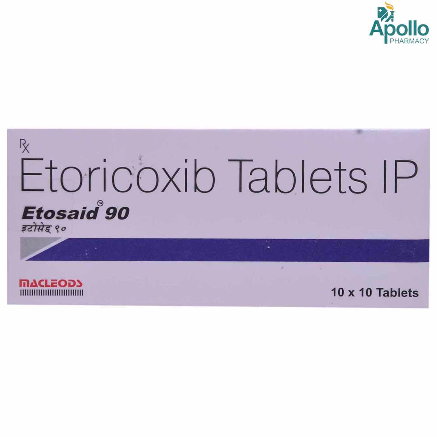 Buy Etosaid 90 Tablet 10's Online