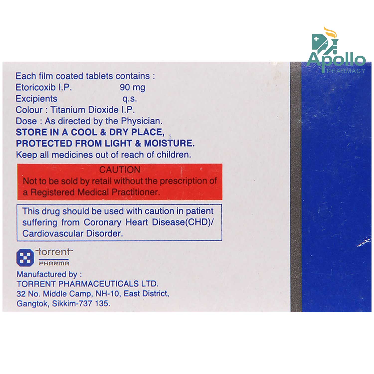 Etoxib 90 Tablet 10's, Pack of 10 TABLETS Etoxib 90 Tablet 10's, Pack of 10 TABLETS