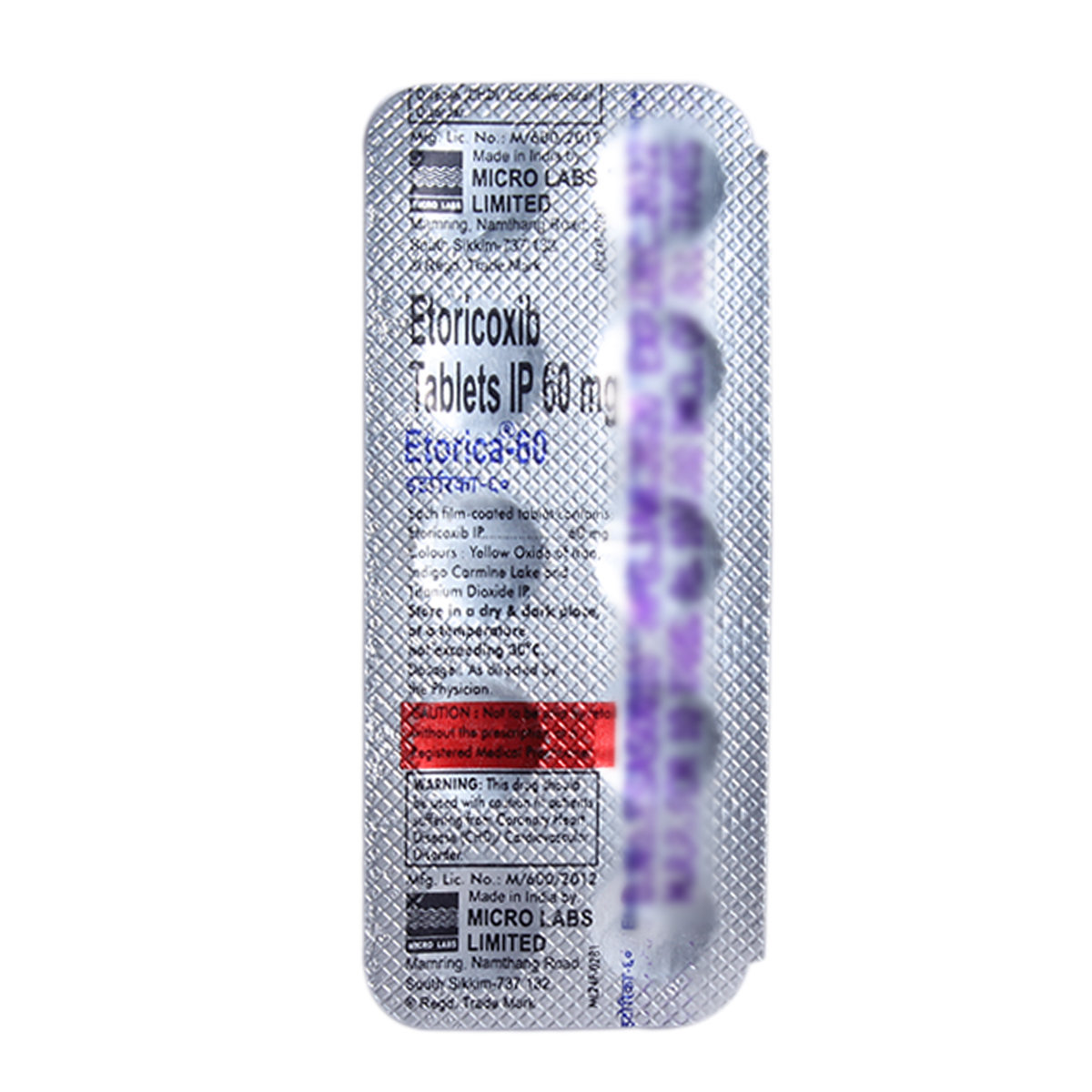 Etorica 60 mg Tablet 10's, Pack of 10 TabletS Etorica 60 mg Tablet 10's, Pack of 10 TabletS