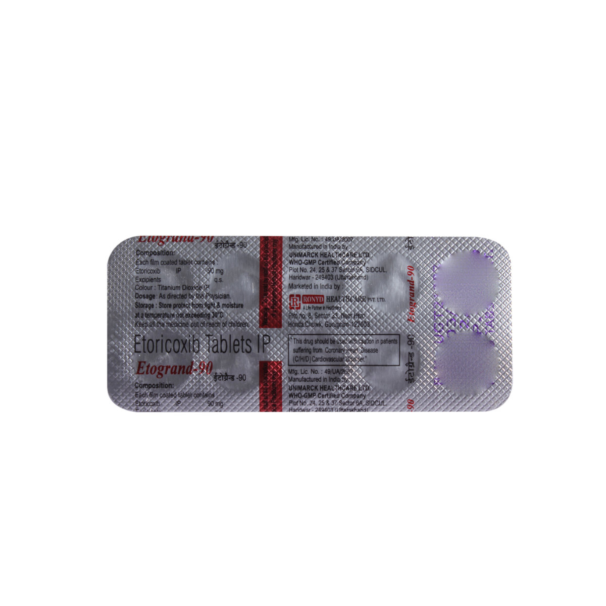 Etogrand 90 mg Tablet 10's, Pack of 10 TABLETS Etogrand 90 mg Tablet 10's, Pack of 10 TABLETS