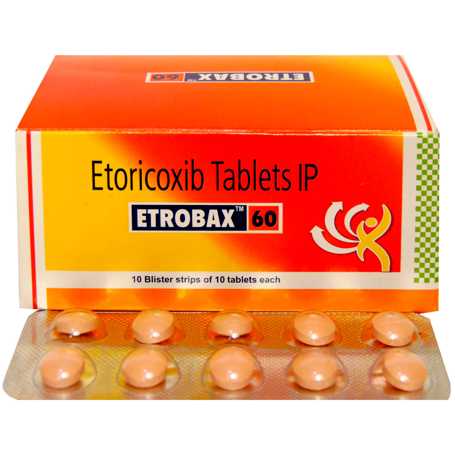 Etrobax 60mg Tablet, Pack of 10 TABLETS Etrobax 60mg Tablet, Pack of 10 TABLETS