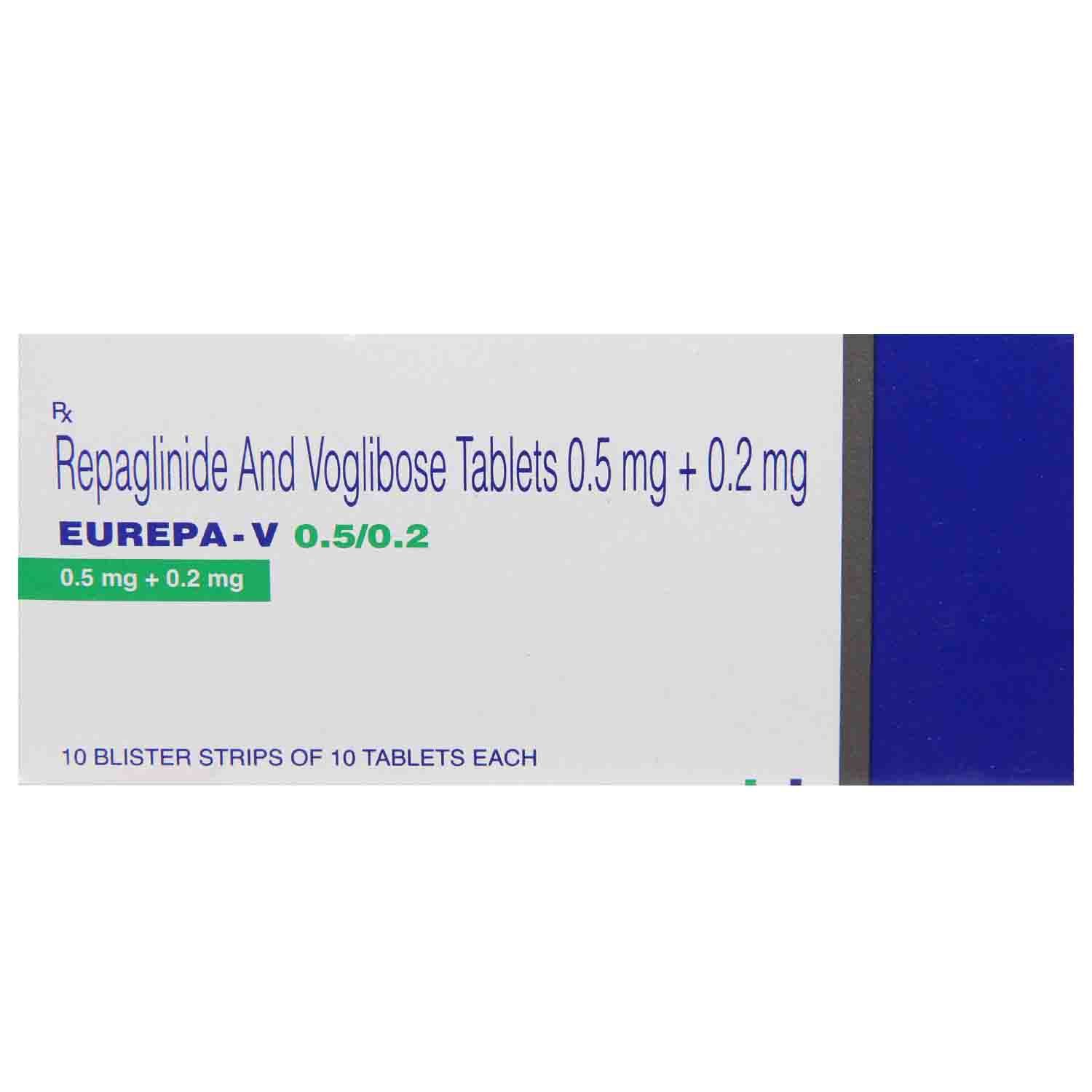 Buy Eurepa-V 0.5/0.2 Tablet 10's Online