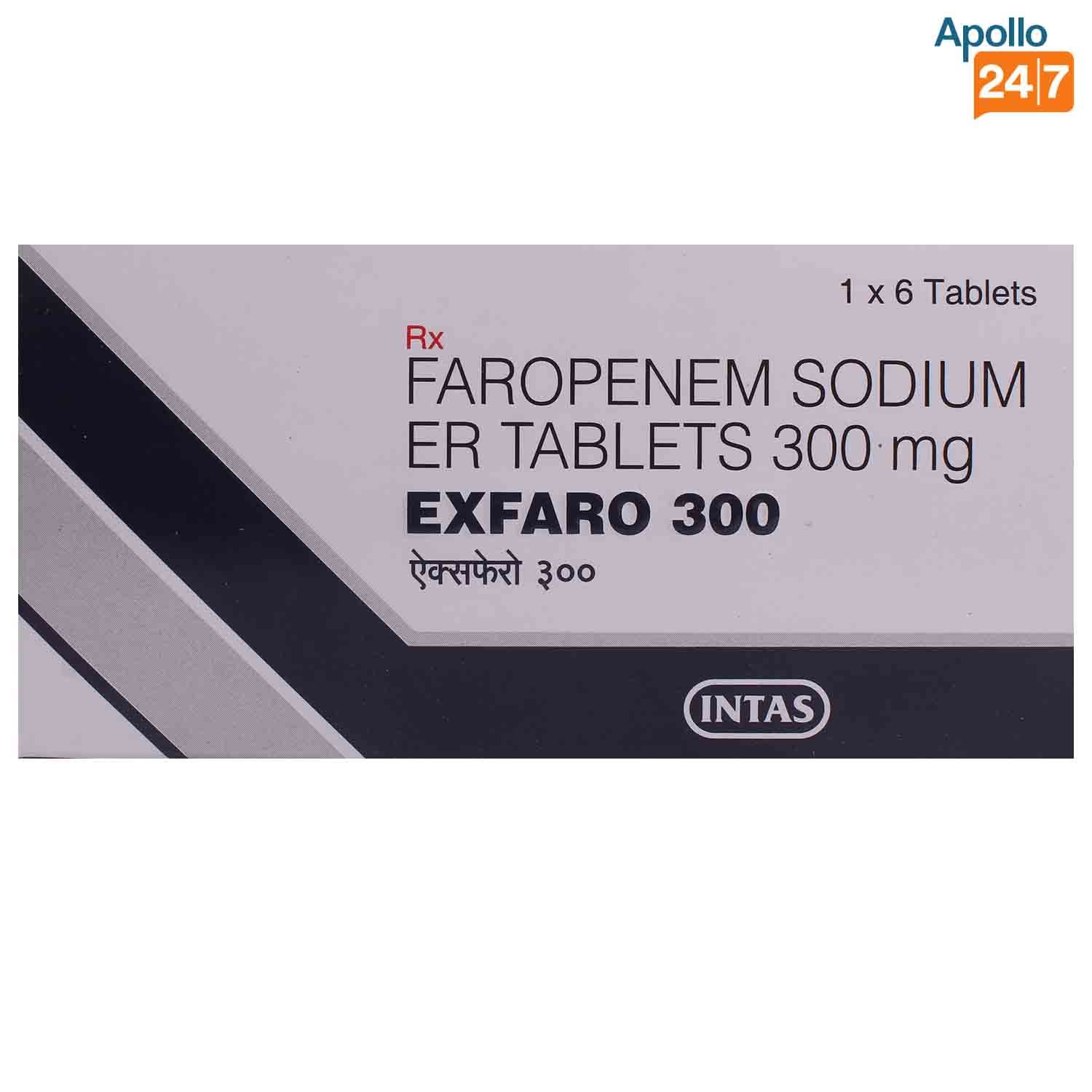 Exfaro 300 Tablet 6's, Pack of 6 TABLETS Exfaro 300 Tablet 6's, Pack of 6 TABLETS