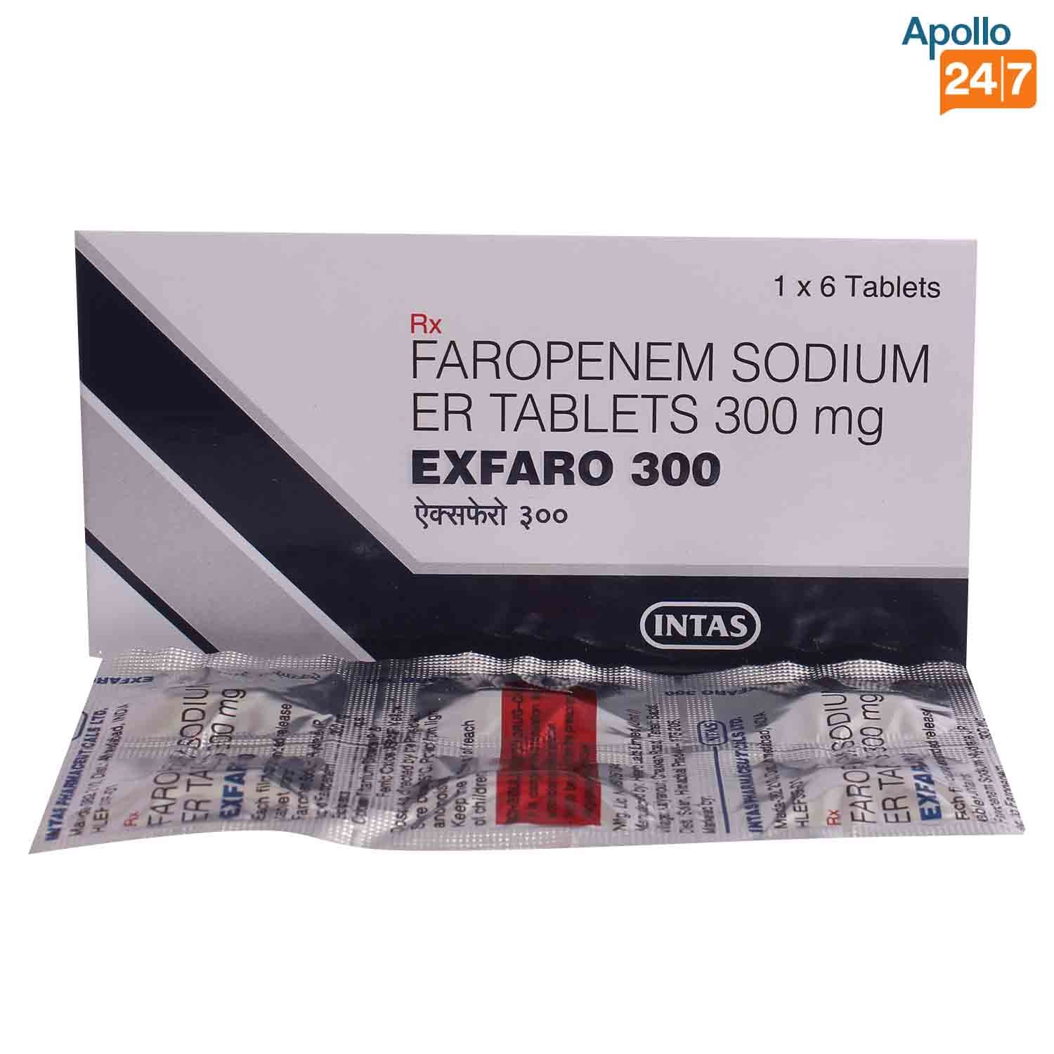 Exfaro 300 Tablet 6's, Pack of 6 TABLETS Exfaro 300 Tablet 6's, Pack of 6 TABLETS
