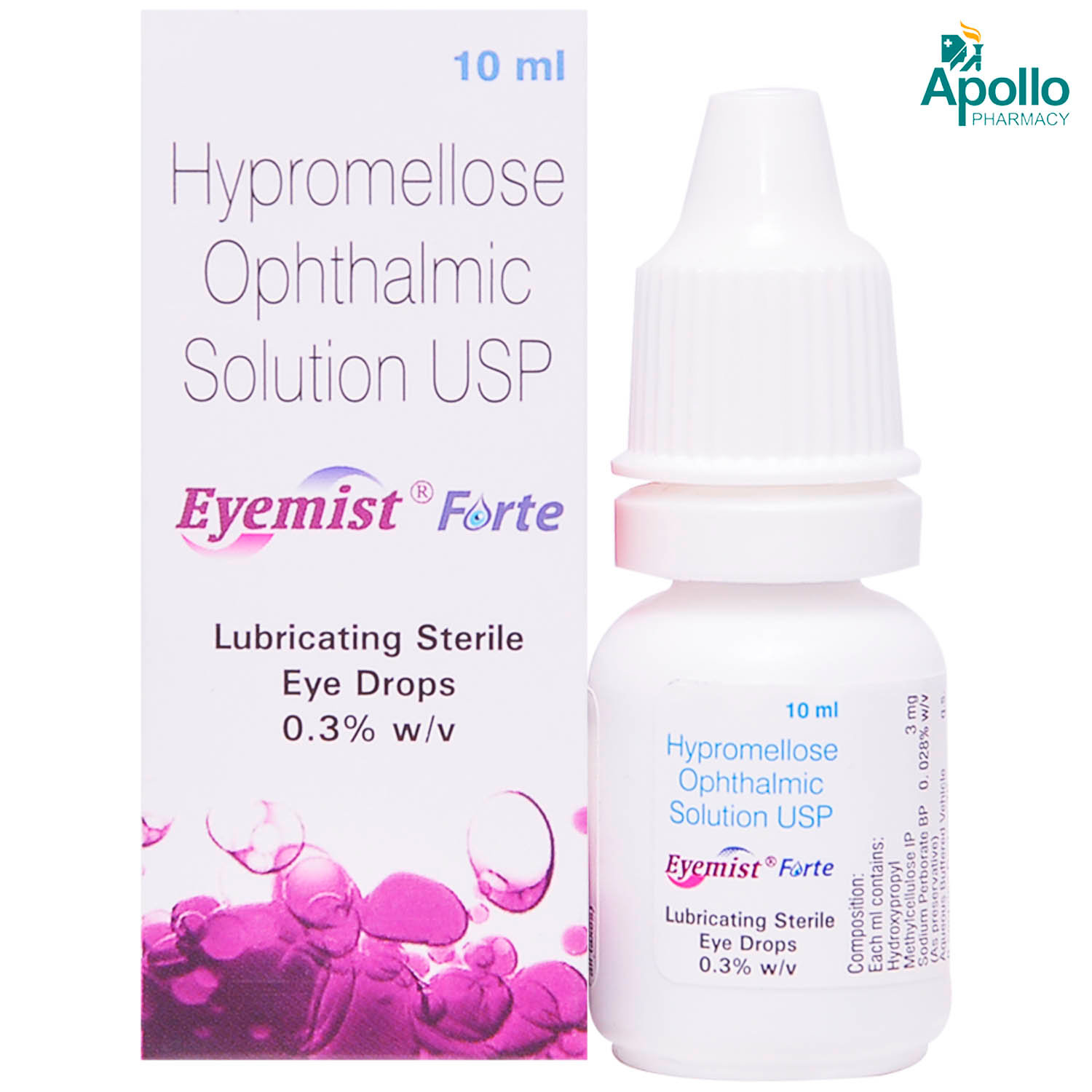 Eyemist Forte Eye Drops 10 ml, Pack of 1 Eye Drops Eyemist Forte Eye Drops 10 ml, Pack of 1 Eye Drops