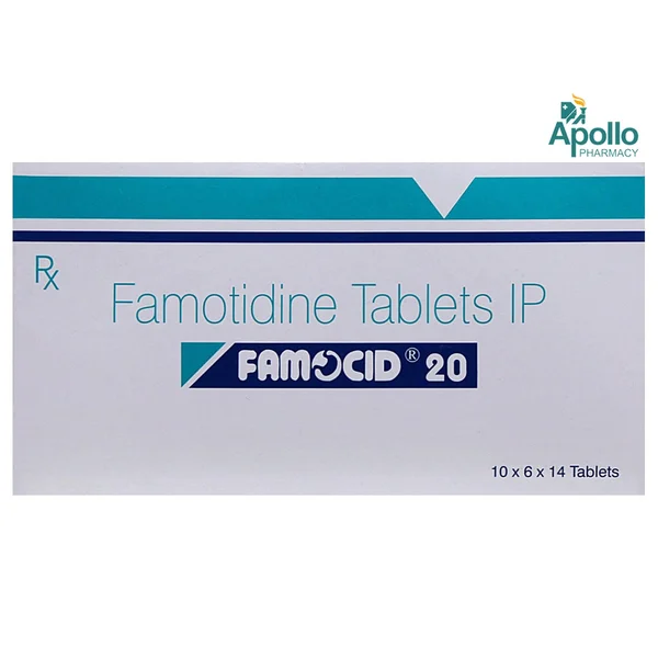Famocid 20 Tablet 14's, Pack of 14 TABLETS