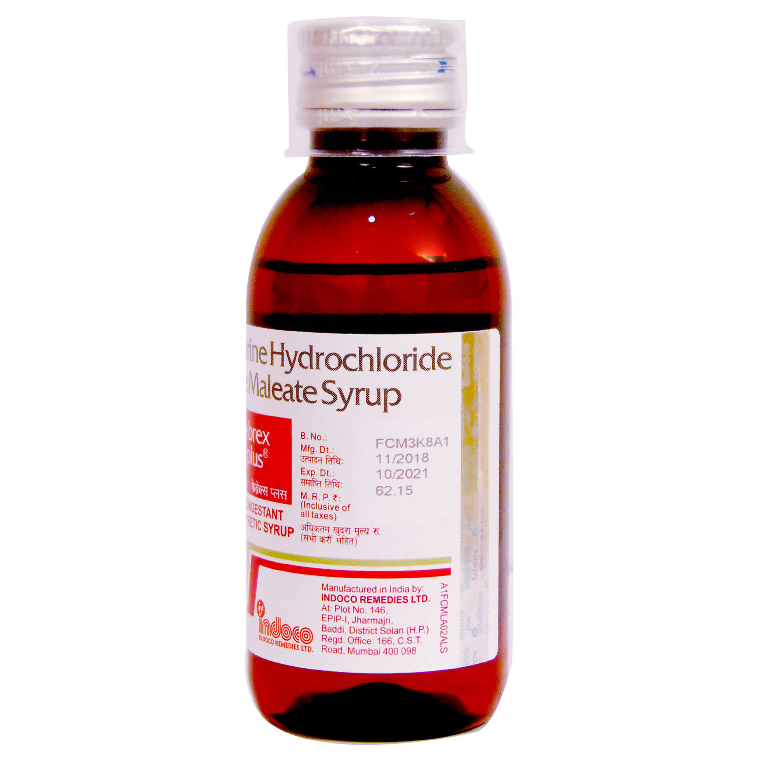 Febrex Syrup 60 ml, Pack of 1 SYRUP Febrex Syrup 60 ml, Pack of 1 SYRUP