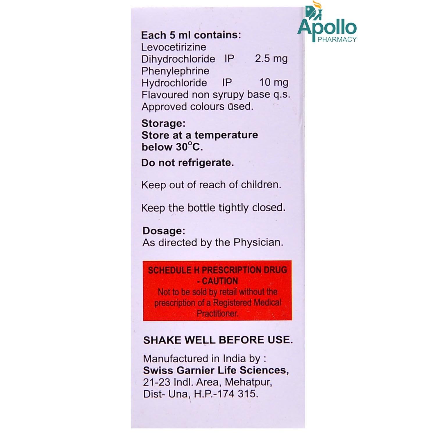 Febrex LP Syrup 30 ml, Pack of 1 Syrup Febrex LP Syrup 30 ml, Pack of 1 Syrup